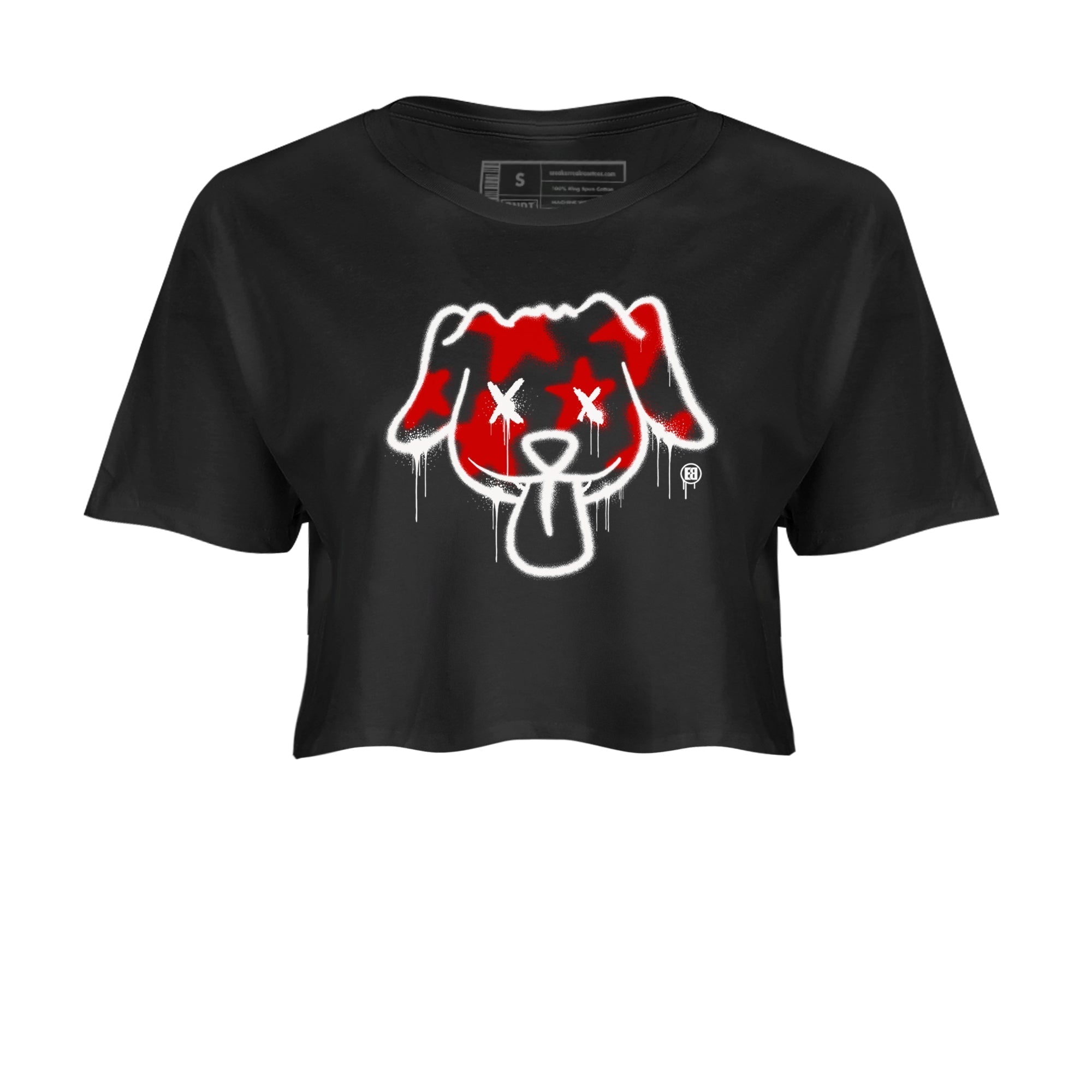 Graffiti Dog snkmatch Women's Top - Air Jordan 11 Bred Velvet