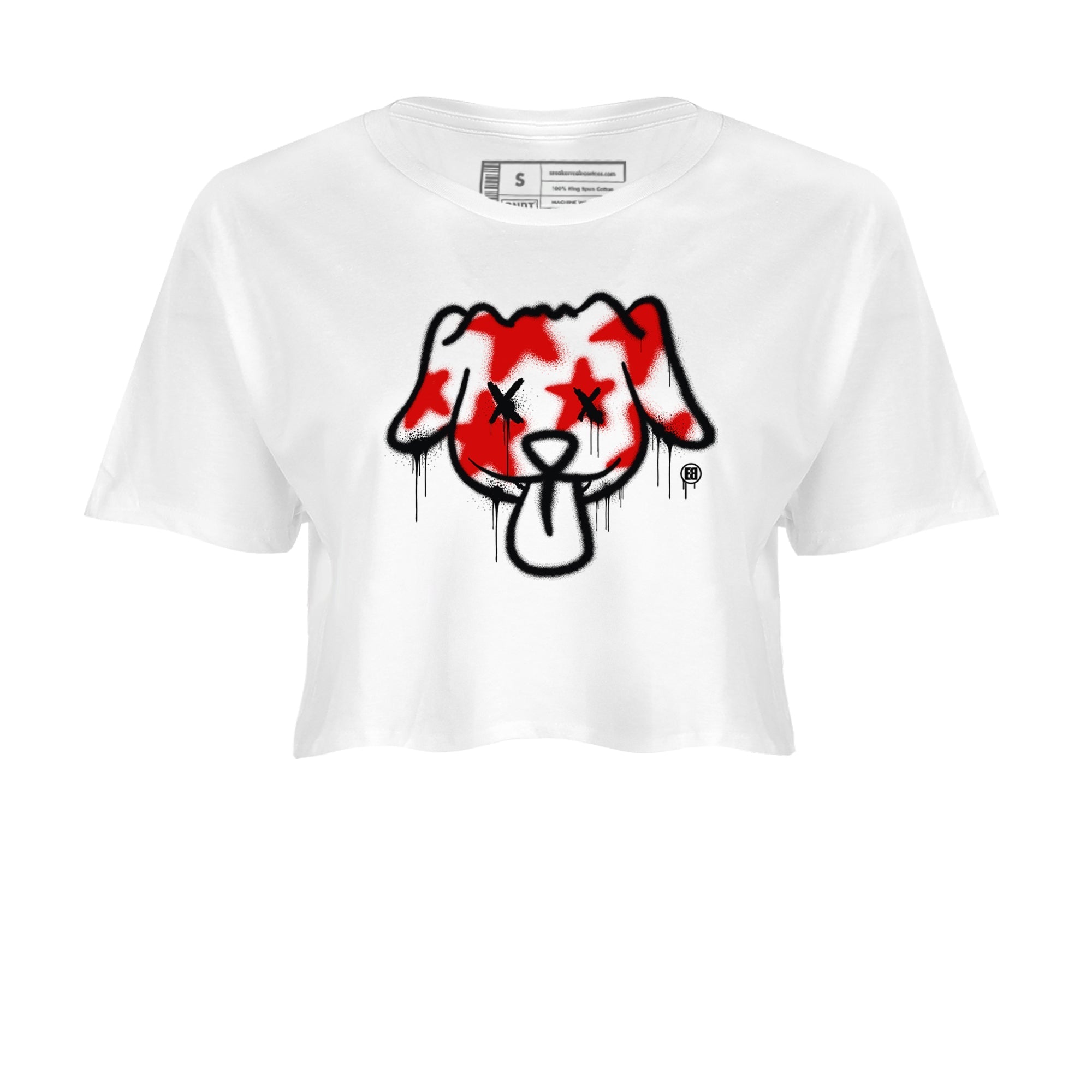 Graffiti Dog snkmatch Women's Top - Air Jordan 11 Bred Velvet