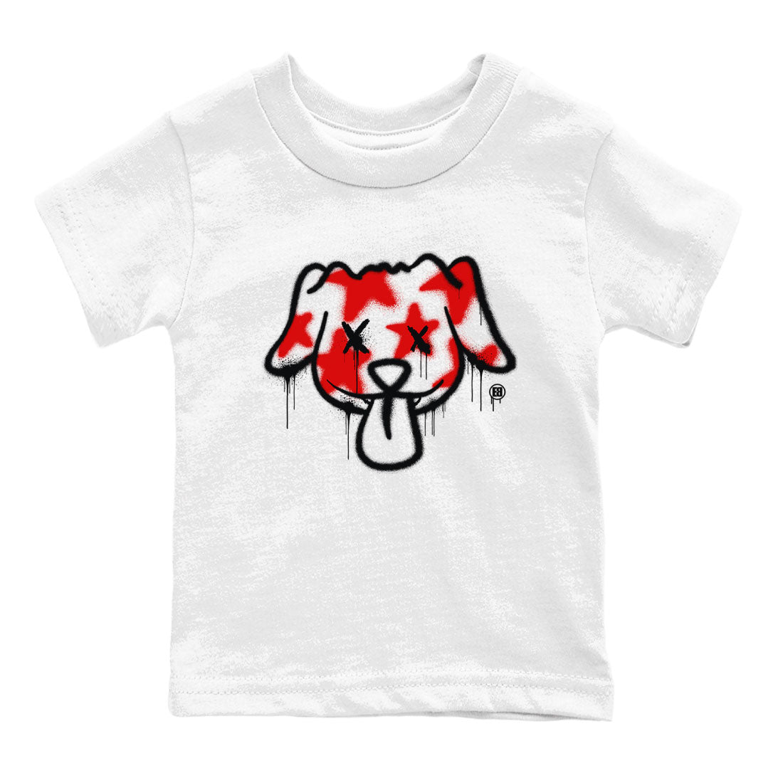 Graffiti Dog snkmatch Tees Kids - Air Jordan 12 Taxi Flip