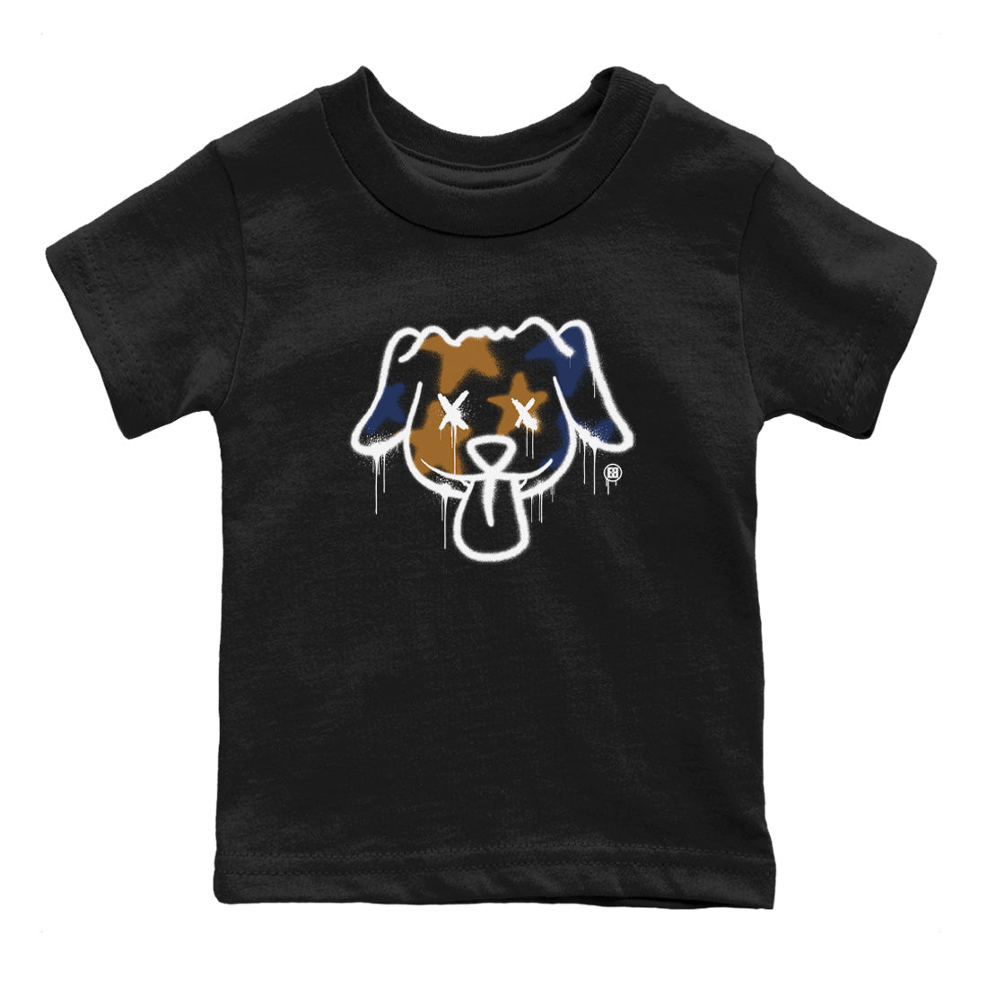 Graffiti Dog snkmatch Tees Kids - Air Jordan 13 Midnight Navy
