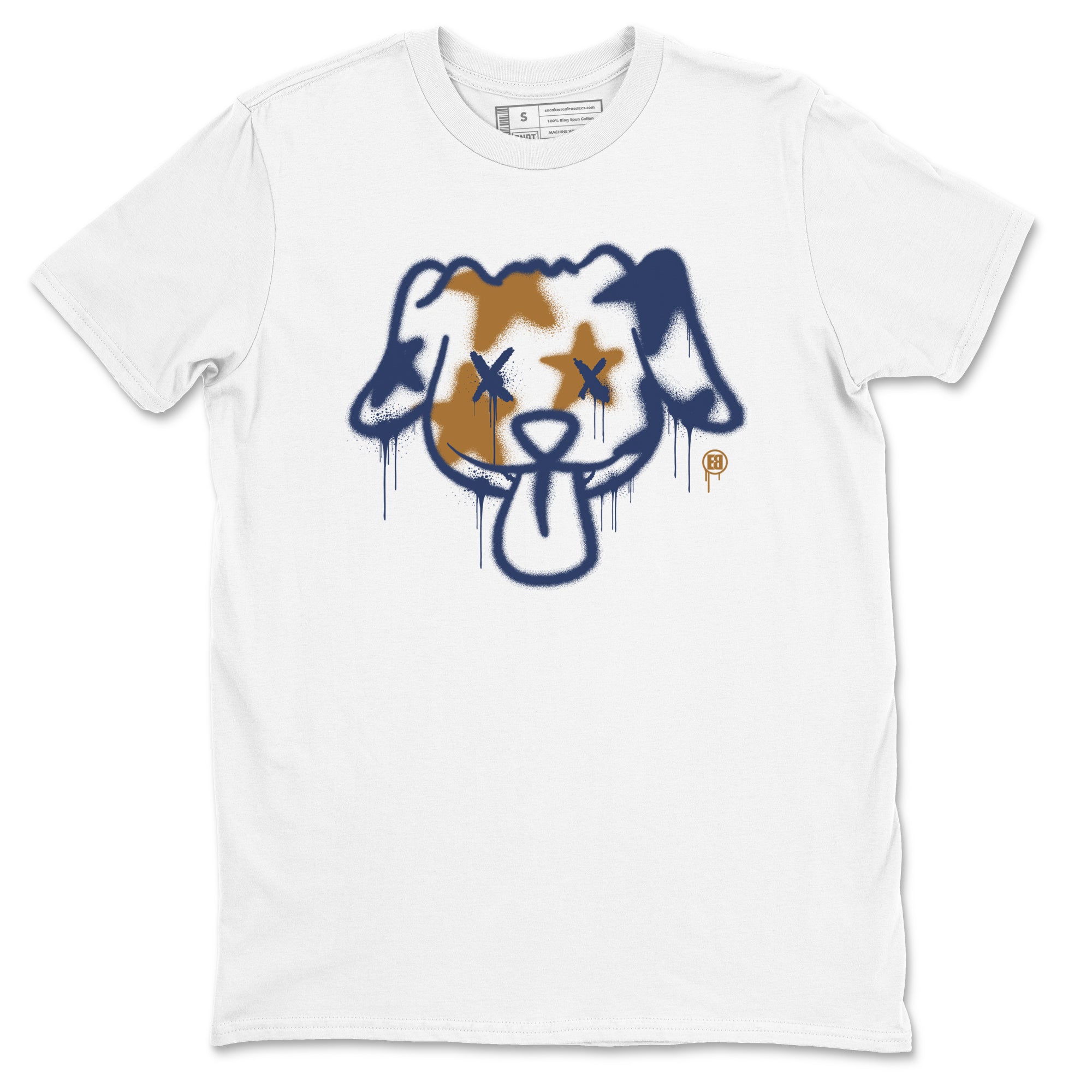 Graffiti Dog snkmatch Tees - Air Jordan 13 Midnight Navy