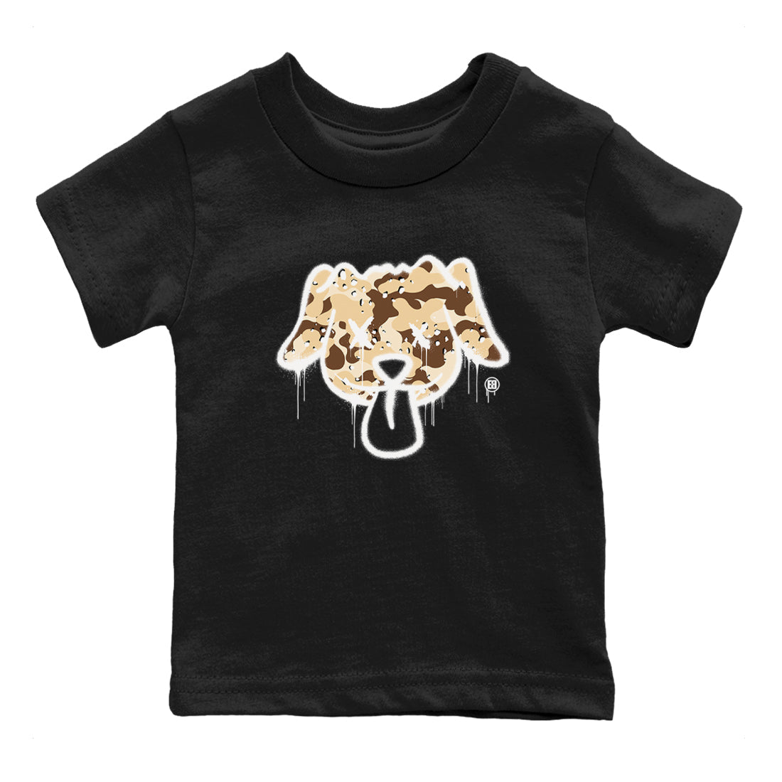 Graffiti Dog snkmatch Tees Kids - Air Jordan 3 Desert Camo
