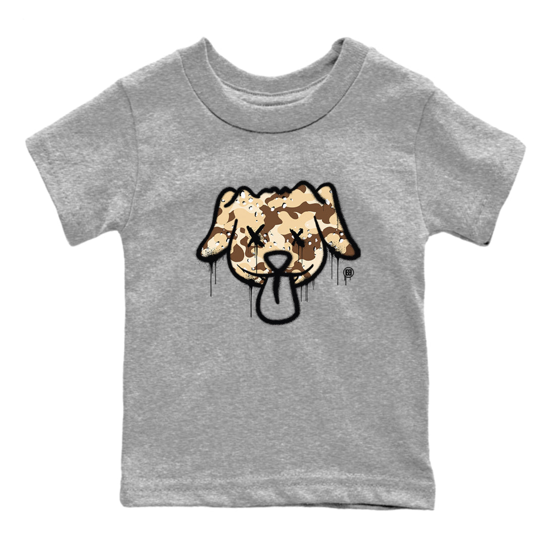 Graffiti Dog snkmatch Tees Kids - Air Jordan 3 Desert Camo