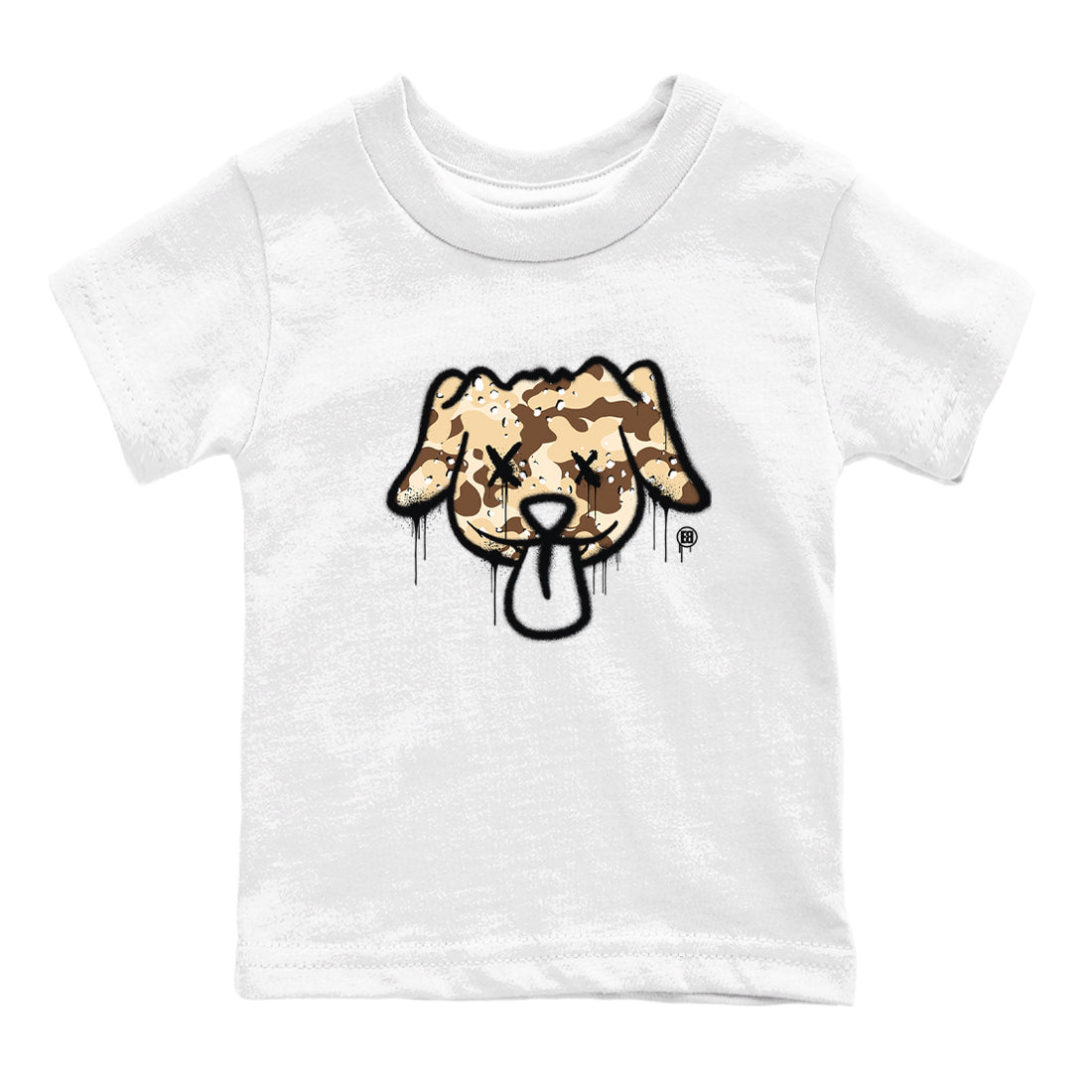 Graffiti Dog snkmatch Tees Kids - Air Jordan 3 Desert Camo