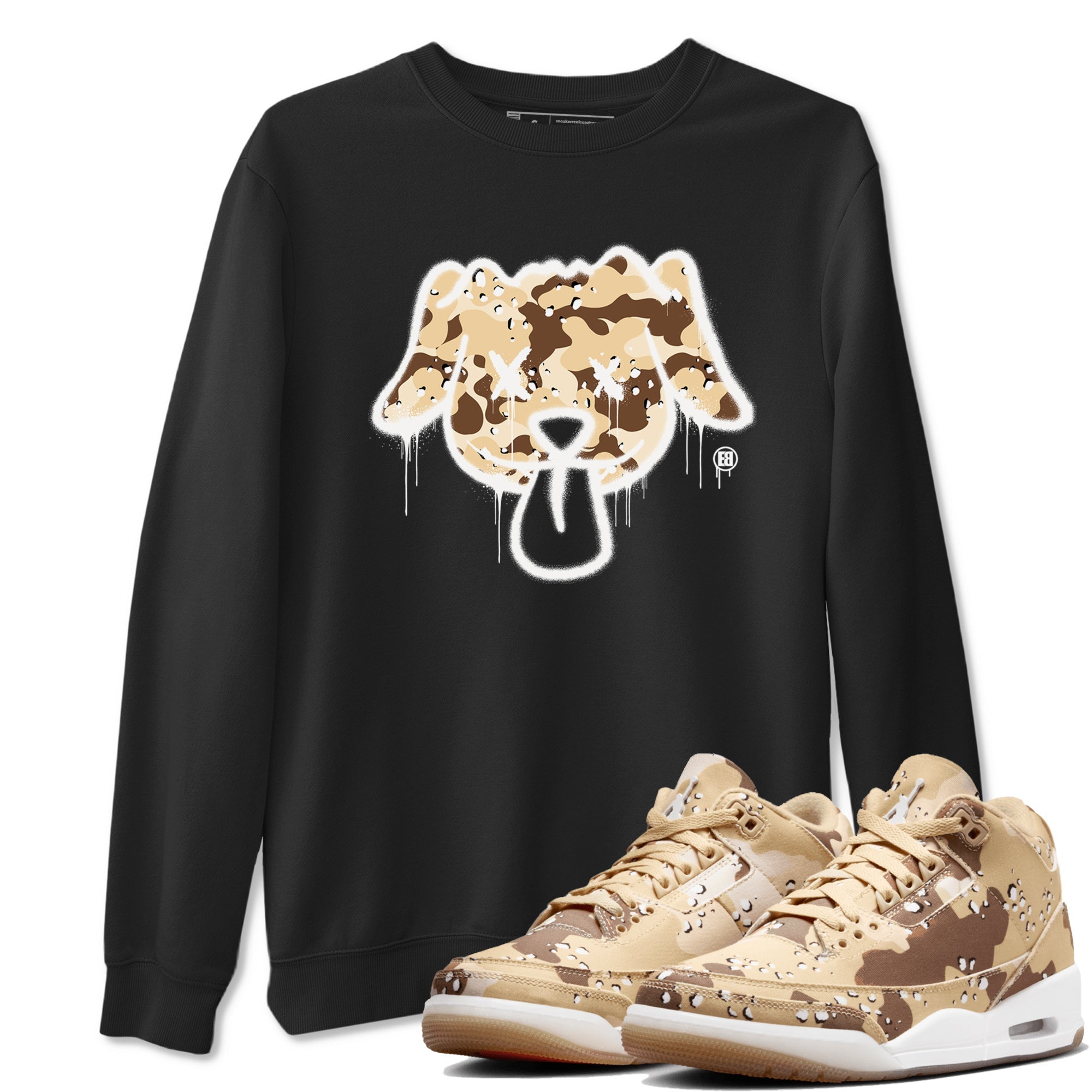 Graffiti Dog snkmatch Tees - Air Jordan 3 Desert Camo