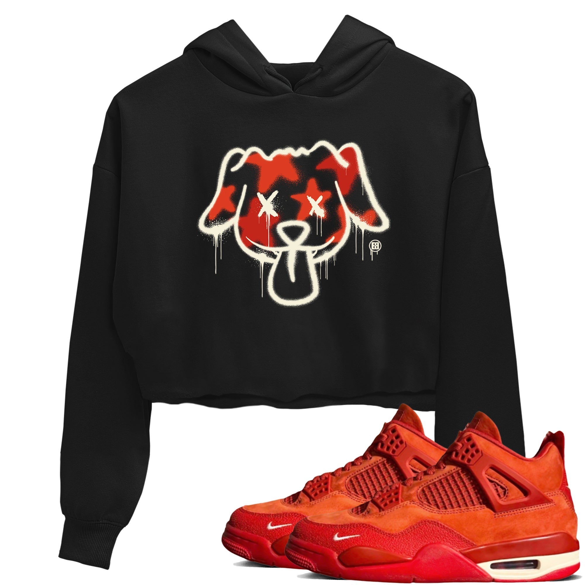 Graffiti Dog snkmatch Women's Top - Air Jordan 4 Brick By Brick