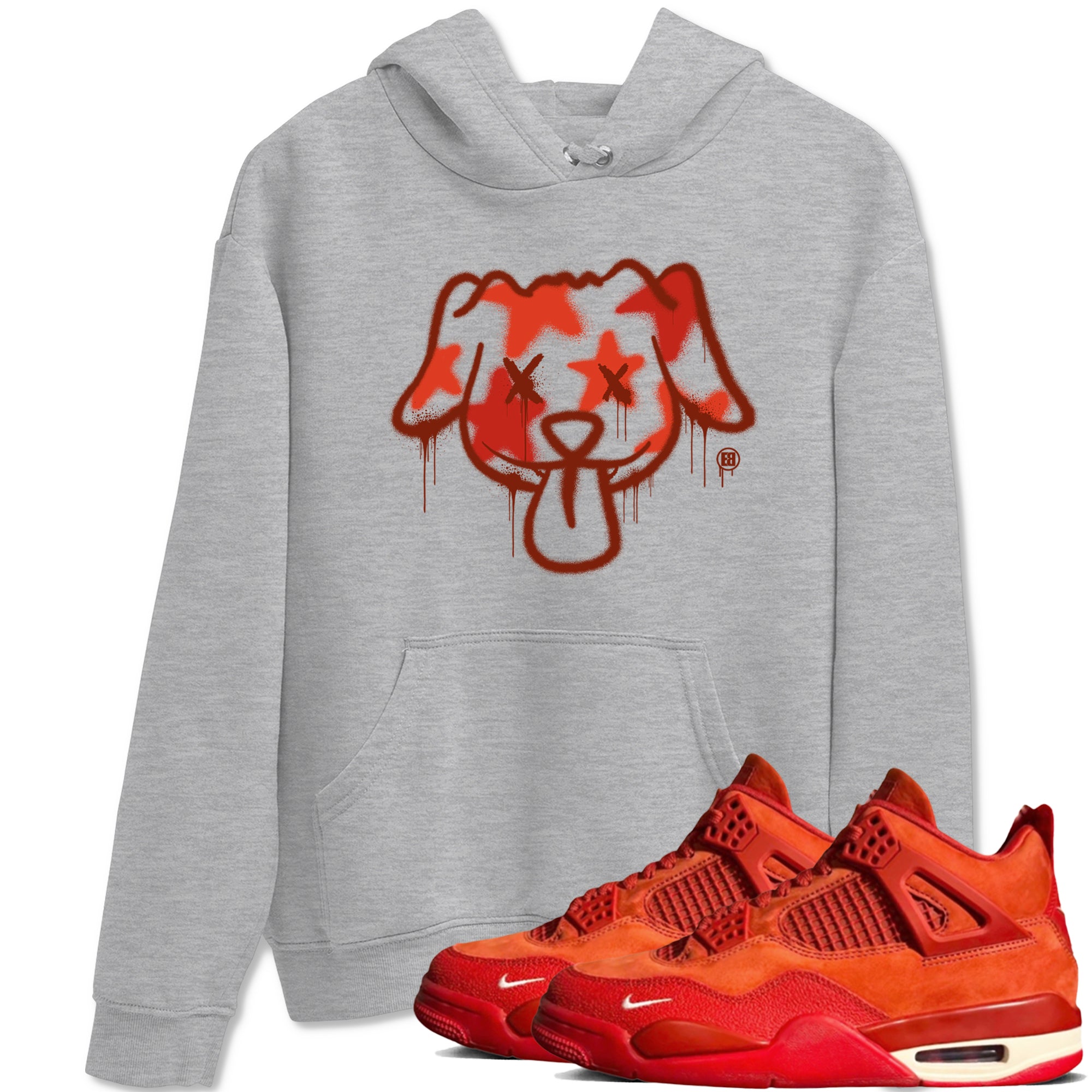Graffiti Dog snkmatch Tees - Air Jordan 4 Brick By Brick