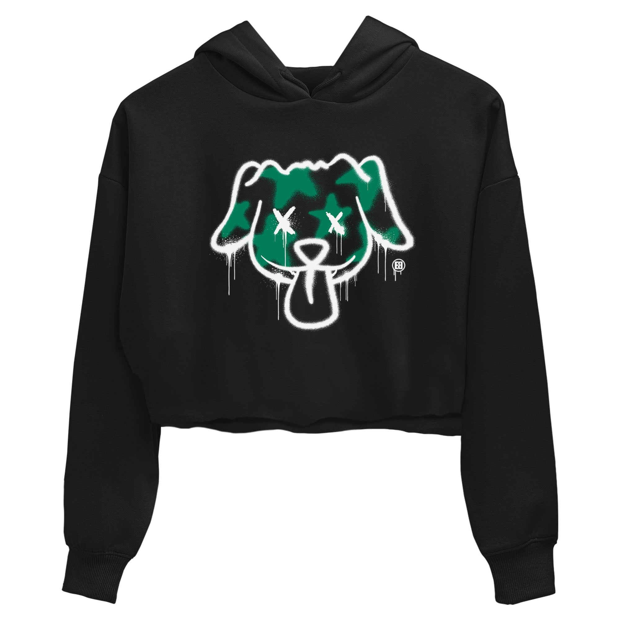 Graffiti Dog snkmatch Women's Top - Air Jordan 4 Oxidized Green