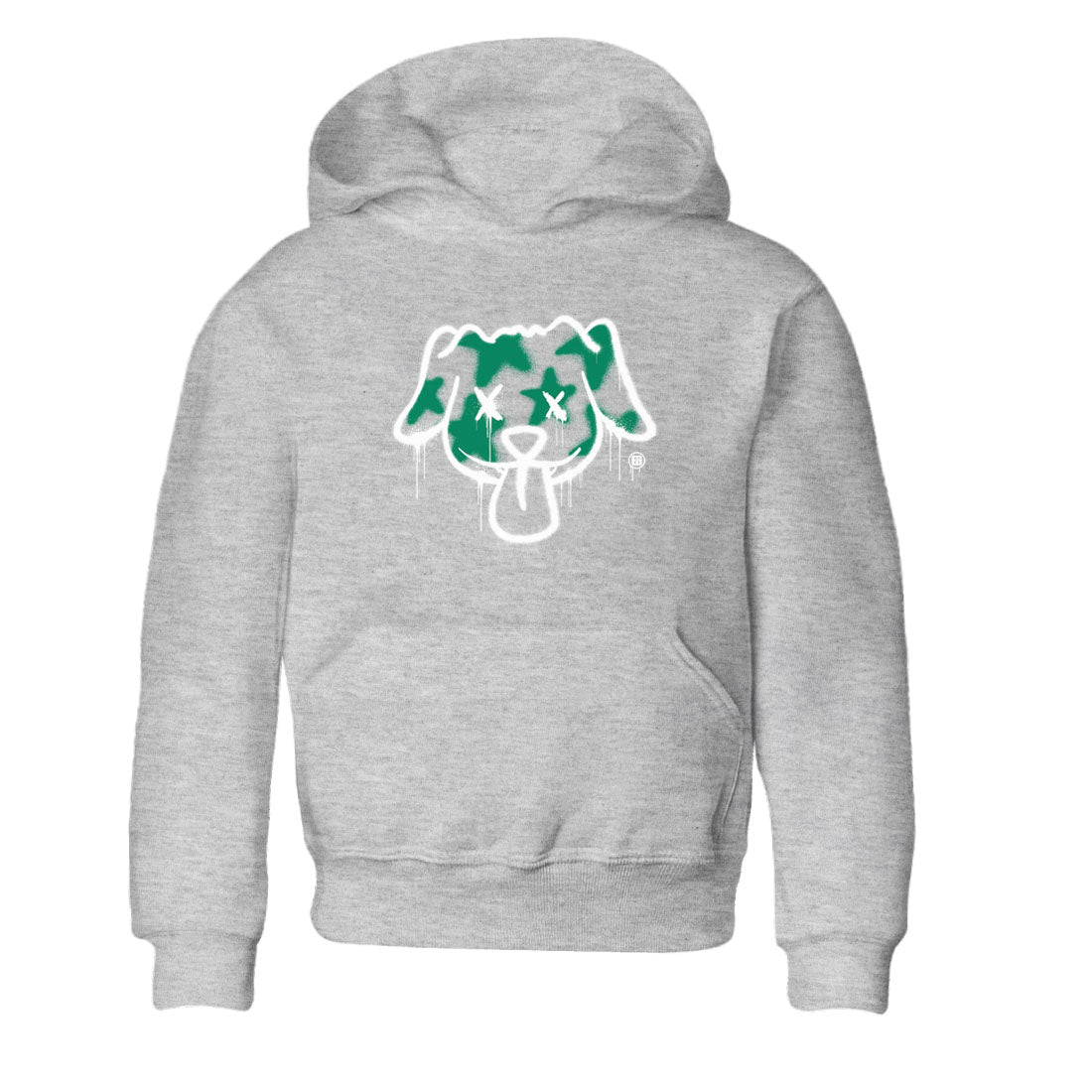 Graffiti Dog snkmatch Tees Kids - Air Jordan 4 Oxidized Green