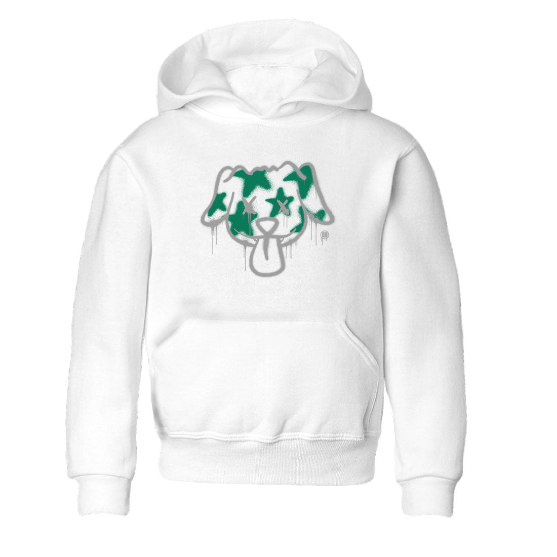 Graffiti Dog snkmatch Tees Kids - Air Jordan 4 Oxidized Green