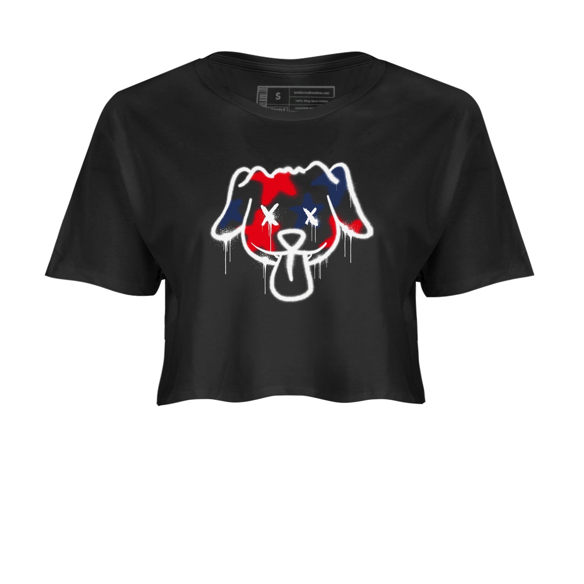 Graffiti Dog snkmatch Women's Top - Air Jordan 6 White And Midnight Navy