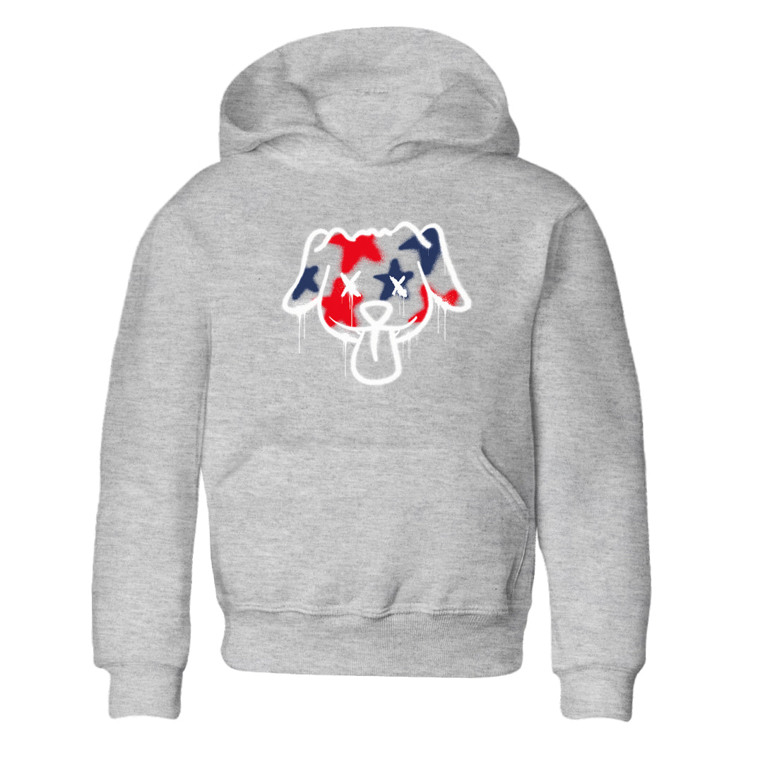 Graffiti Dog snkmatch Tees Kids - Air Jordan 6 White And Midnight Navy