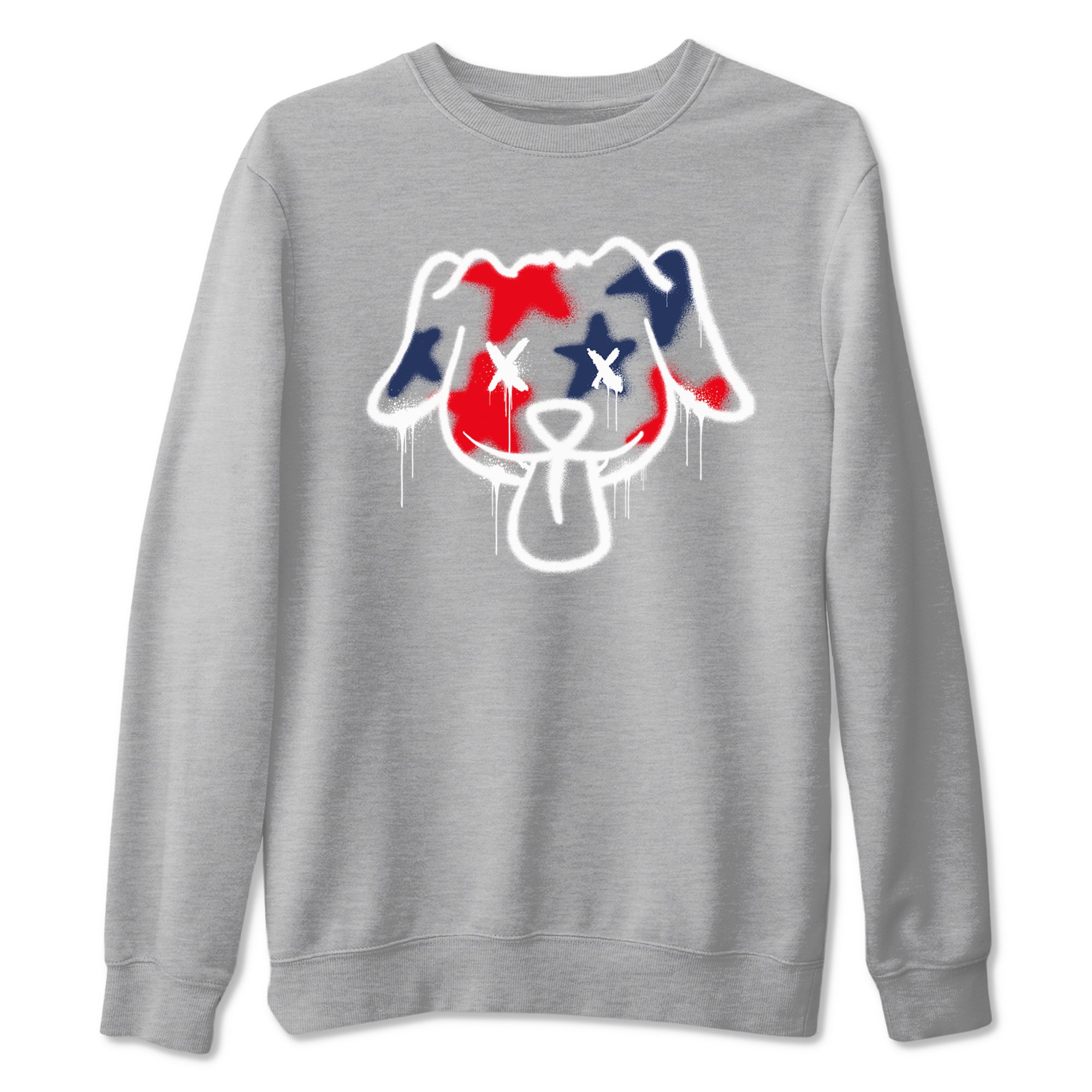 Graffiti Dog snkmatch Tees - Air Jordan 6 White And Midnight Navy