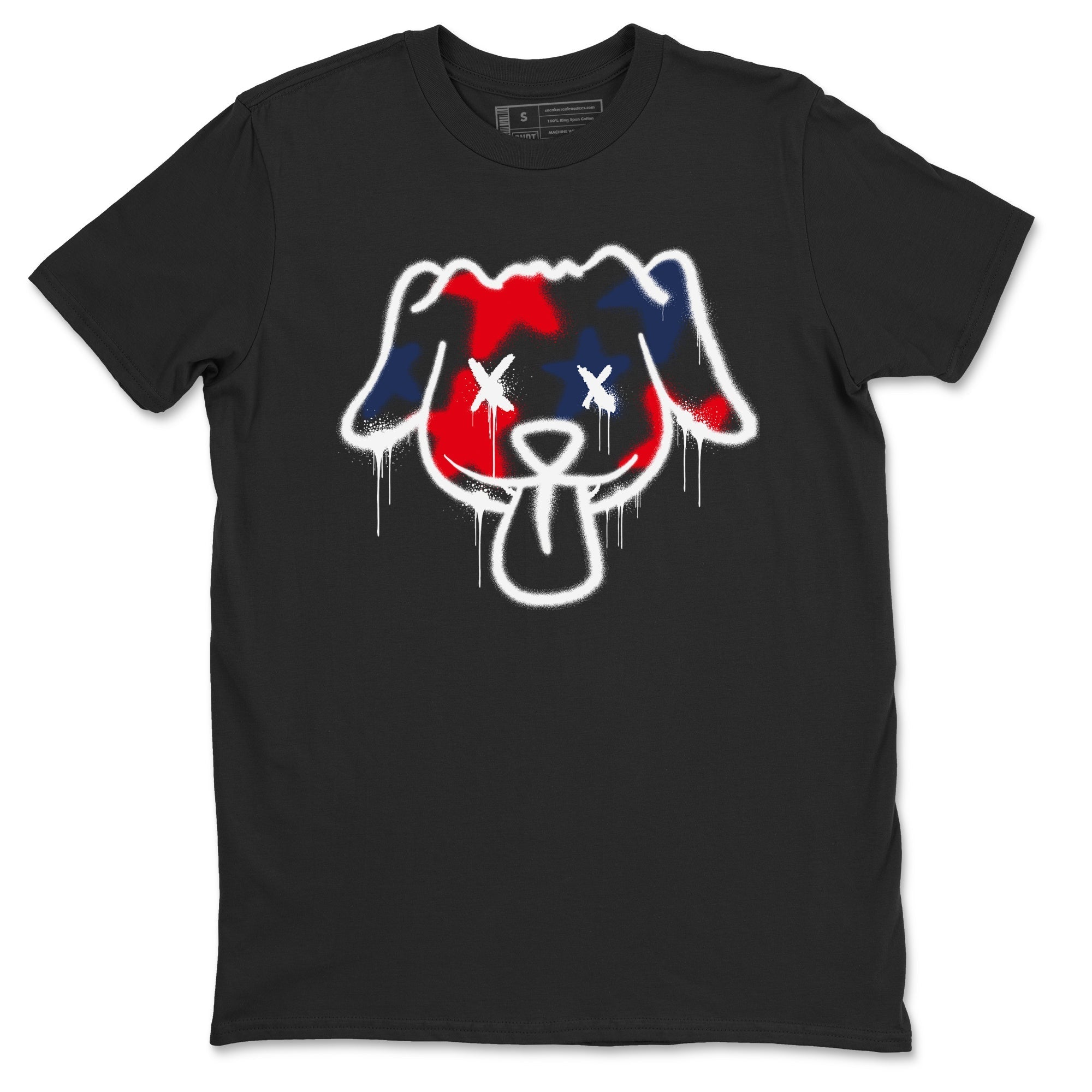 Graffiti Dog snkmatch Tees - Air Jordan 6 White And Midnight Navy