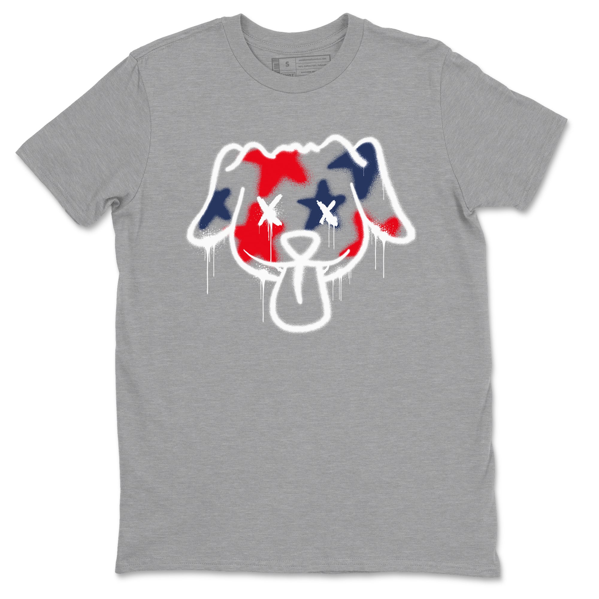 Graffiti Dog snkmatch Tees - Air Jordan 6 White And Midnight Navy