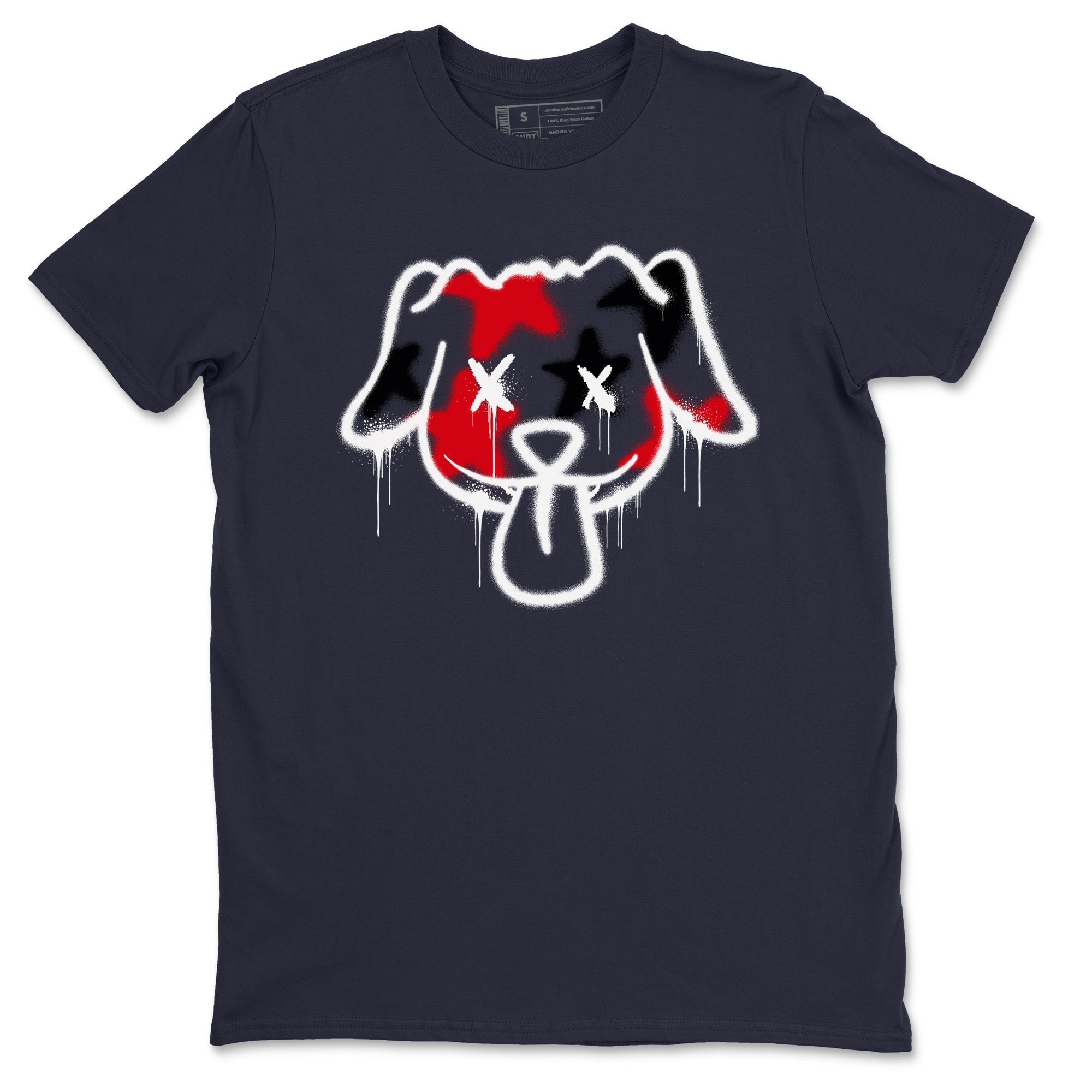 Graffiti Dog snkmatch Tees - Air Jordan 6 White And Midnight Navy