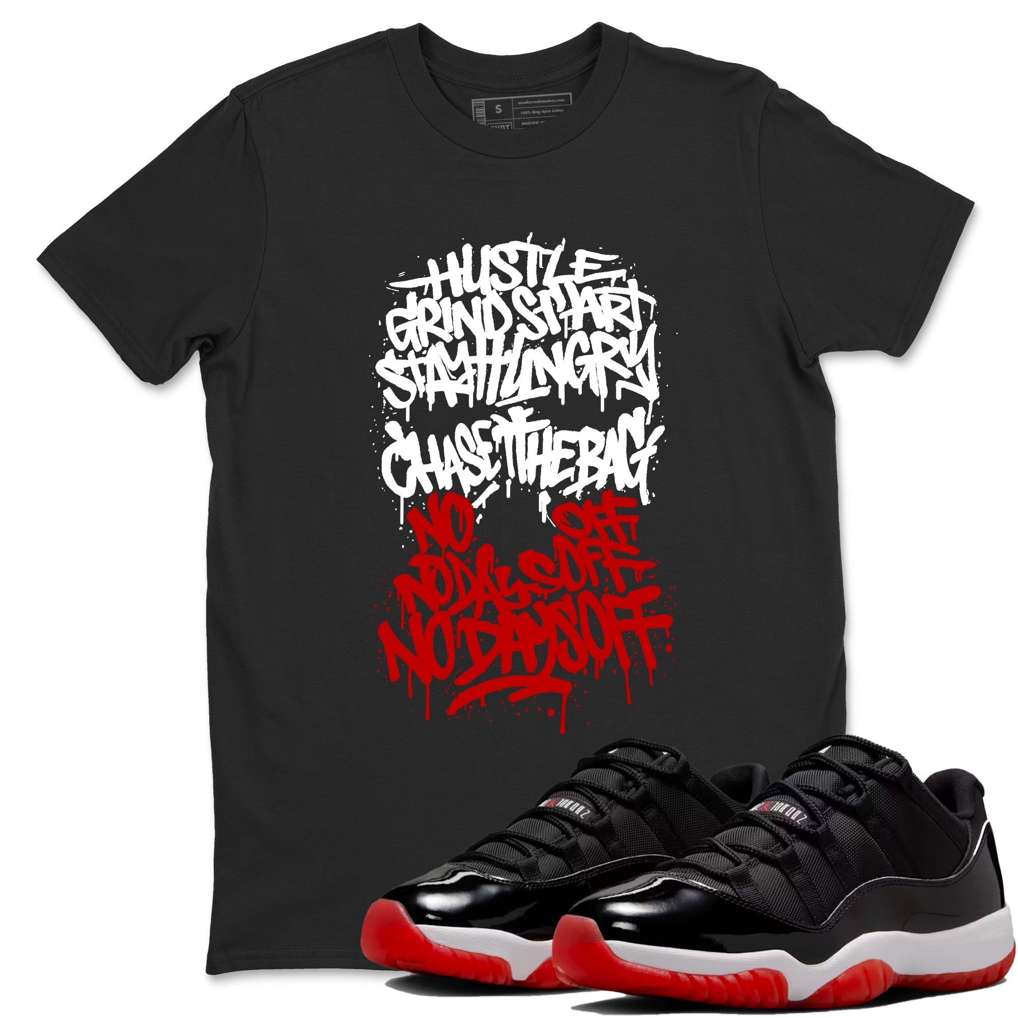 Graffiti Scream snkmatch Tees - Air Jordan 11 Bred