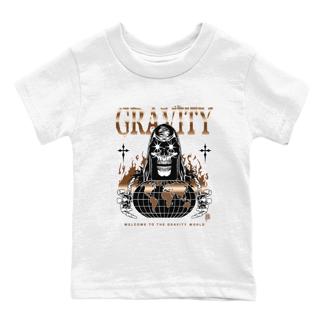Gravity snkmatch Tees Kids - Air Foamposite One Metallic Copper