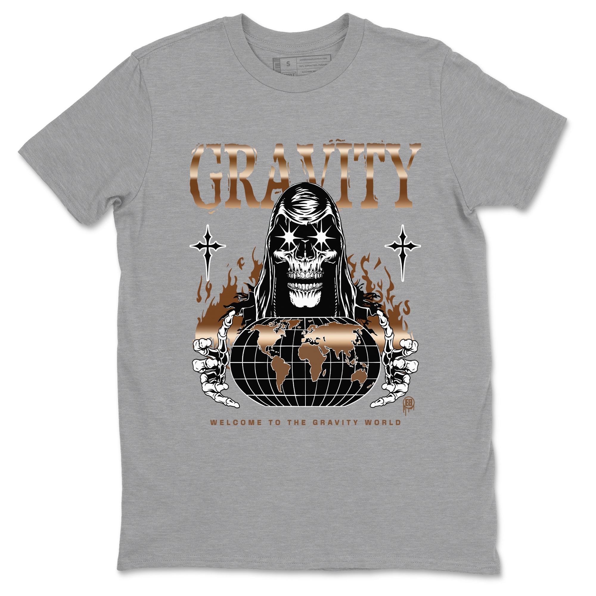 Gravity snkmatch Tees - Air Foamposite One Metallic Copper