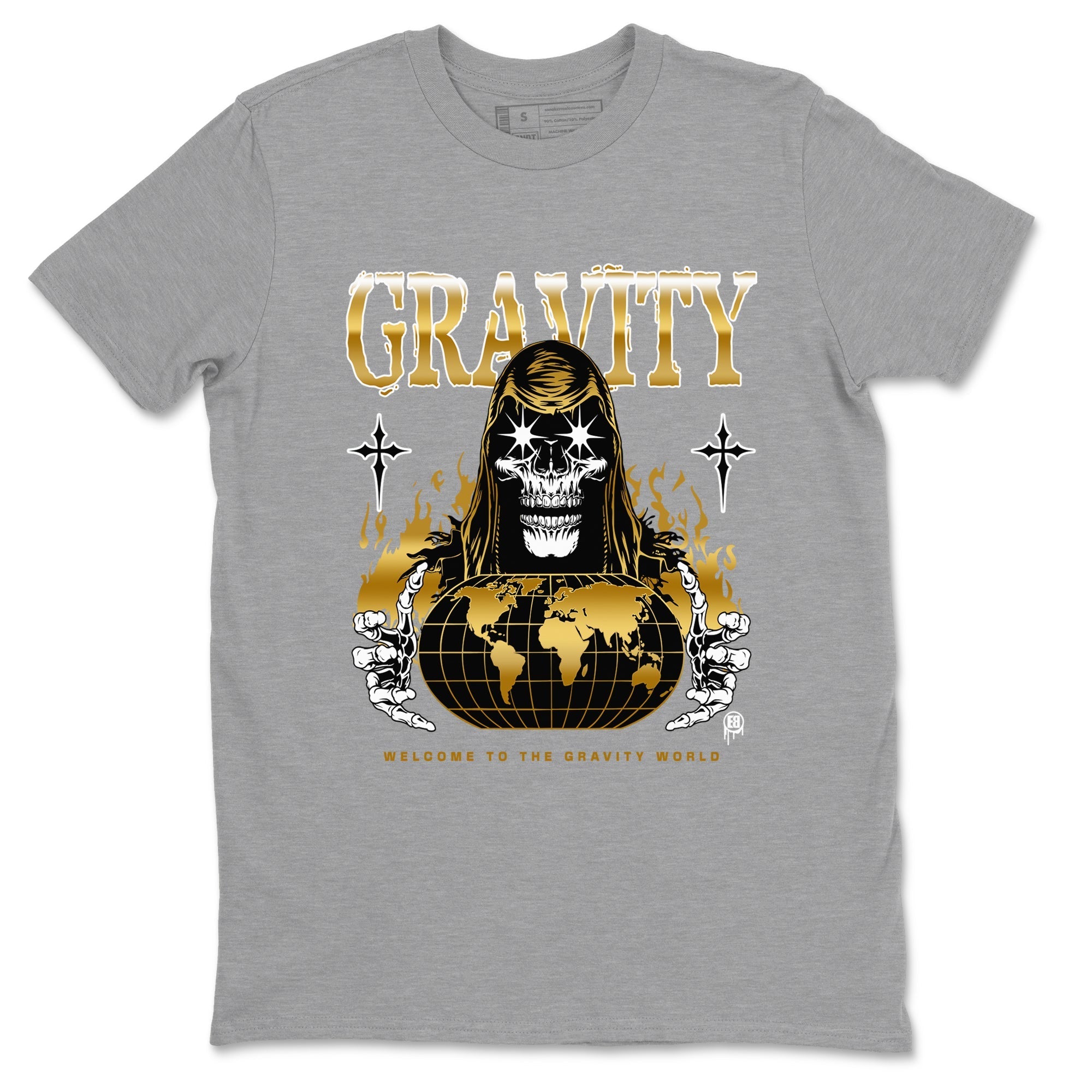 Gravity snkmatch Tees - Air Jordan 1 Black Metallic Gold