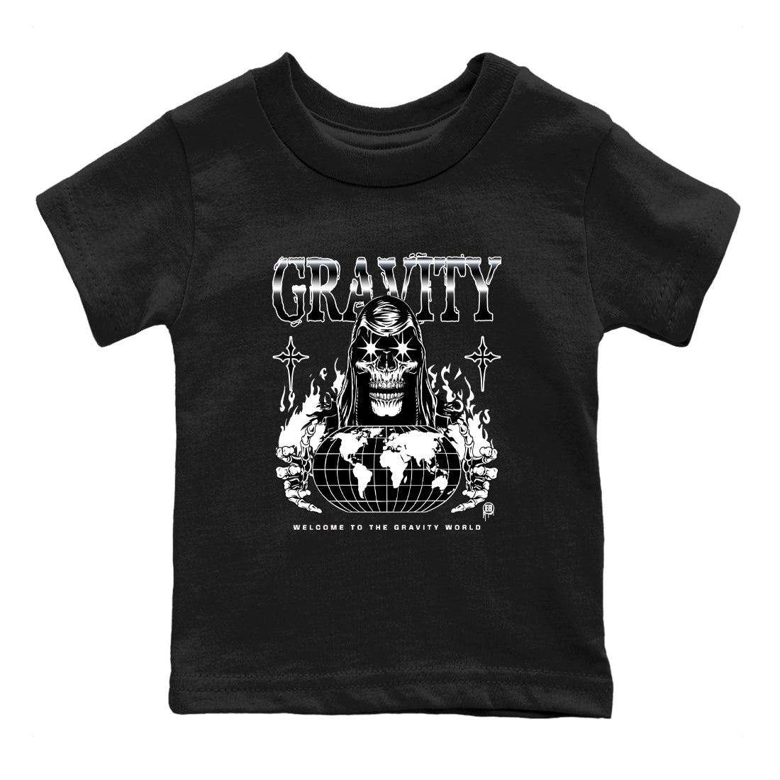 Gravity snkmatch Tees Kids - Air Jordan 4 White Thunder