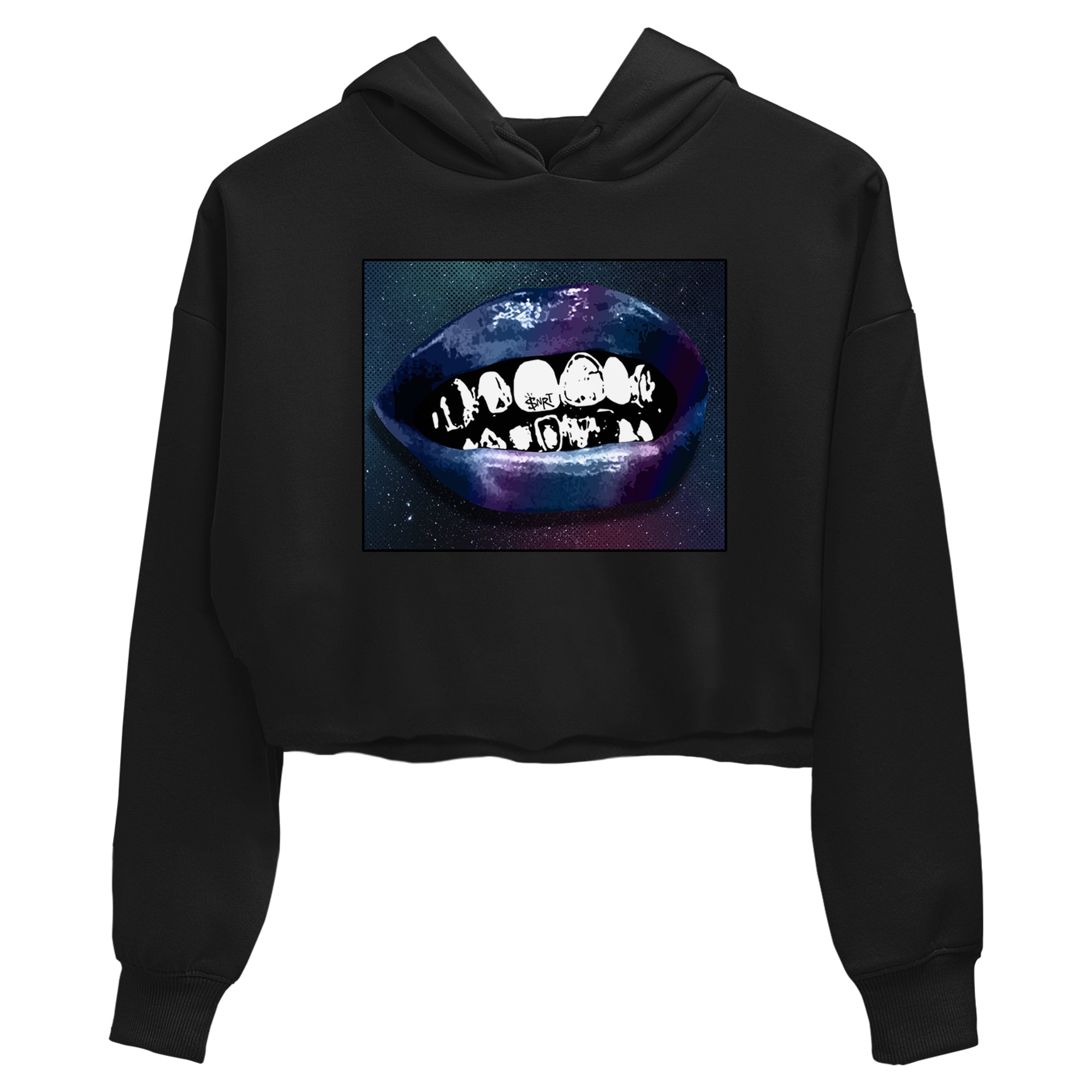 Grillz Lips snkmatch Women's Top - Air Foamposite One Galaxy