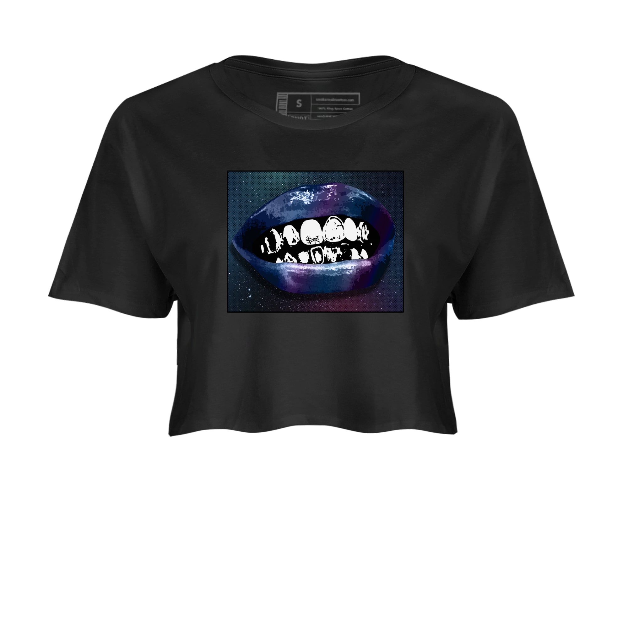 Grillz Lips snkmatch Women's Top - Air Foamposite One Galaxy