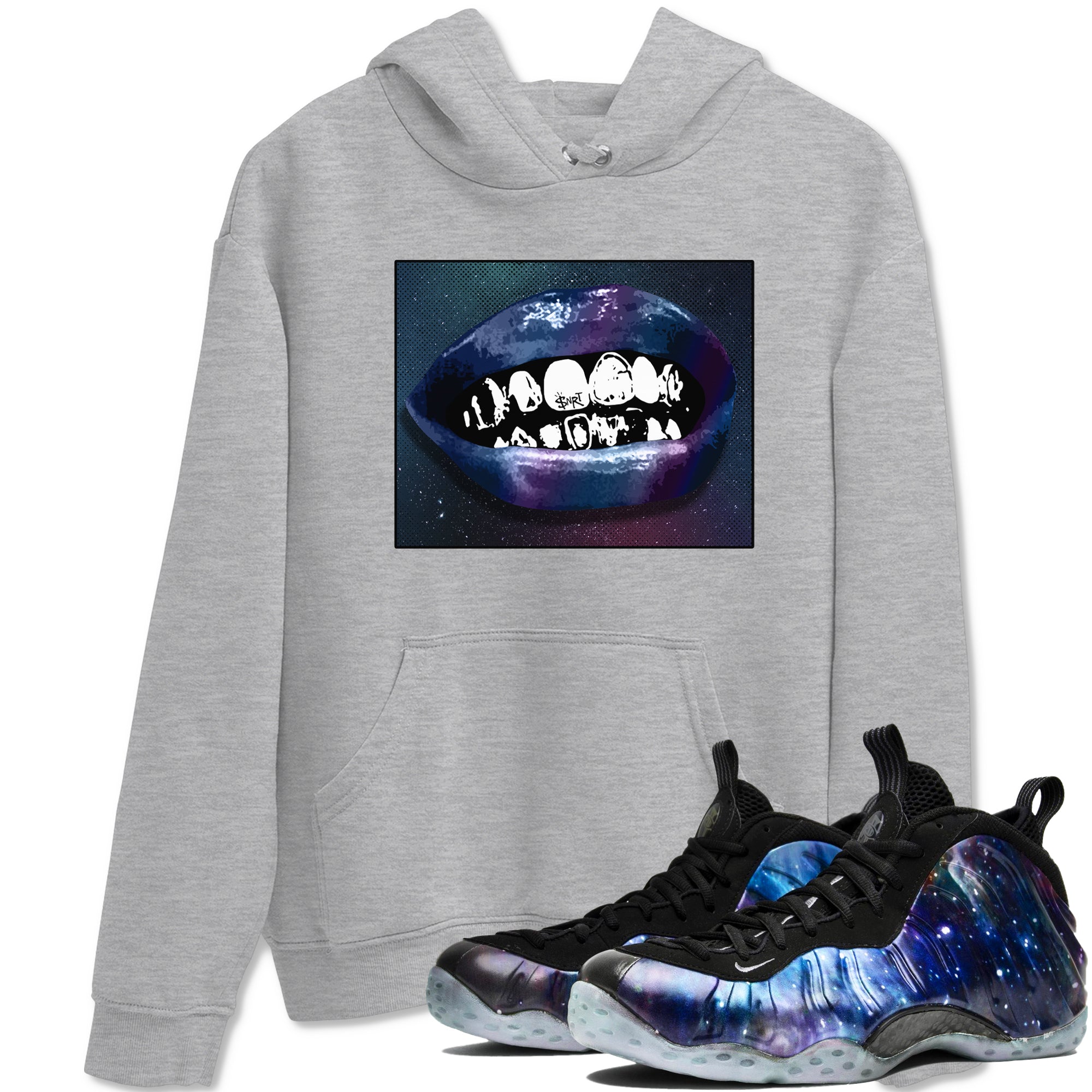 Grillz Lips snkmatch Tees - Air Foamposite One Galaxy
