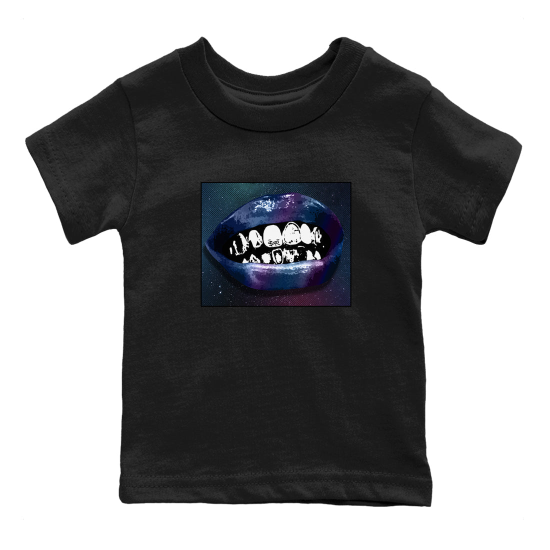 Grillz Lips snkmatch Tees Kids - Air Foamposite One Galaxy