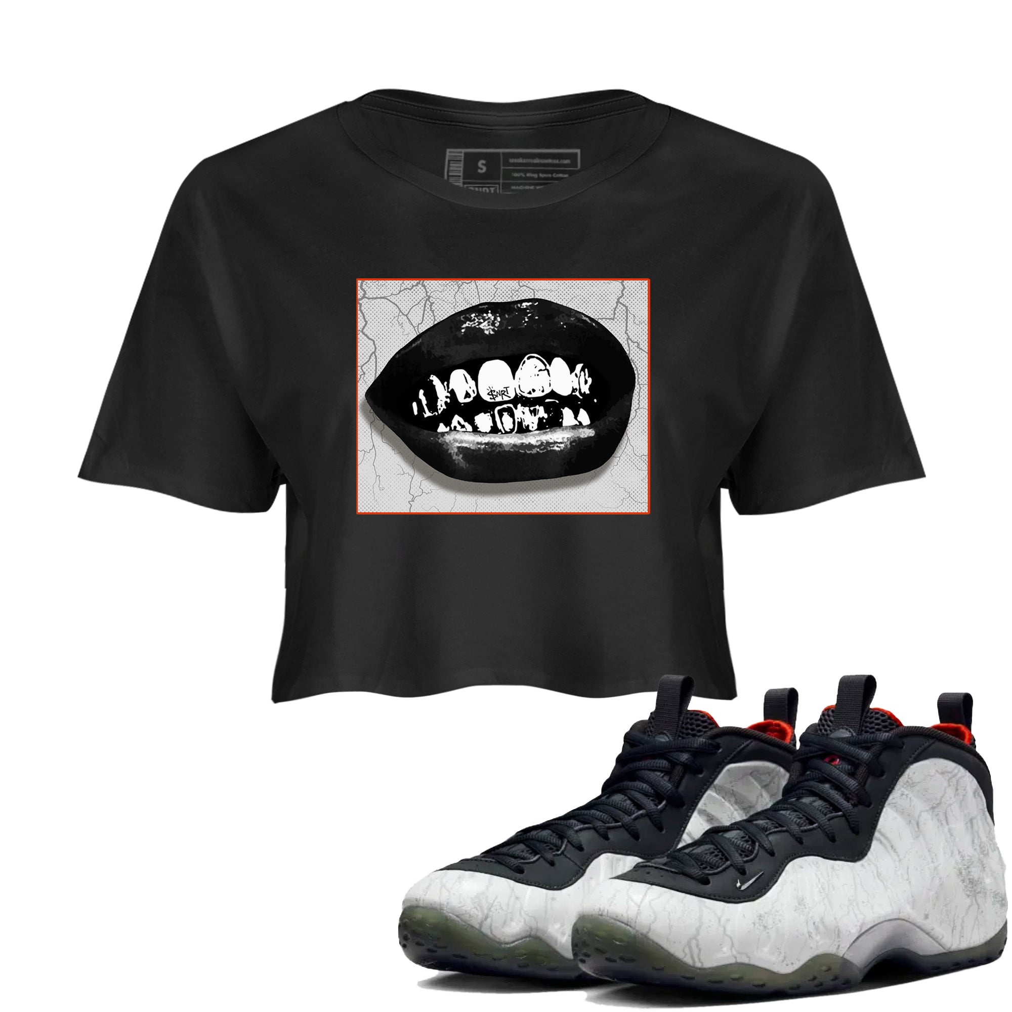 Grillz Lips snkmatch Women's Top - Air Foamposite One Jin