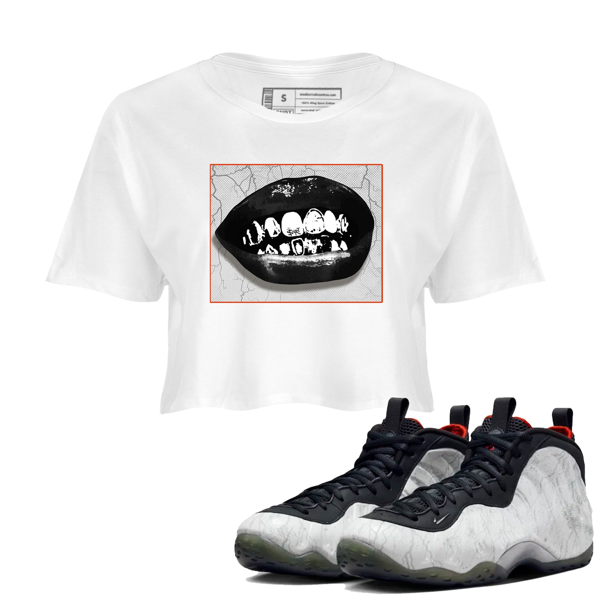 Grillz Lips snkmatch Women's Top - Air Foamposite One Jin