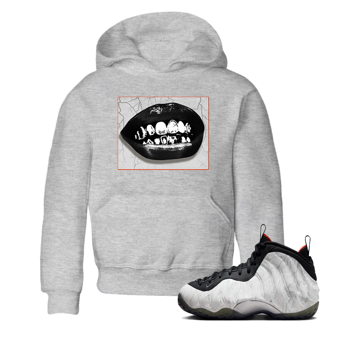 Grillz Lips snkmatch Tees Kids - Air Foamposite One Jin