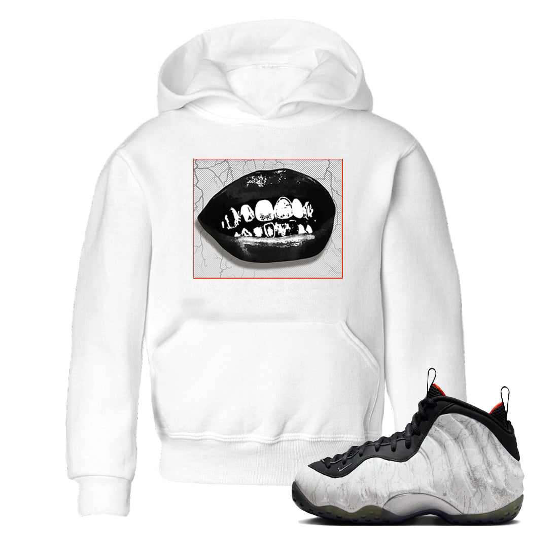 Grillz Lips snkmatch Tees Kids - Air Foamposite One Jin