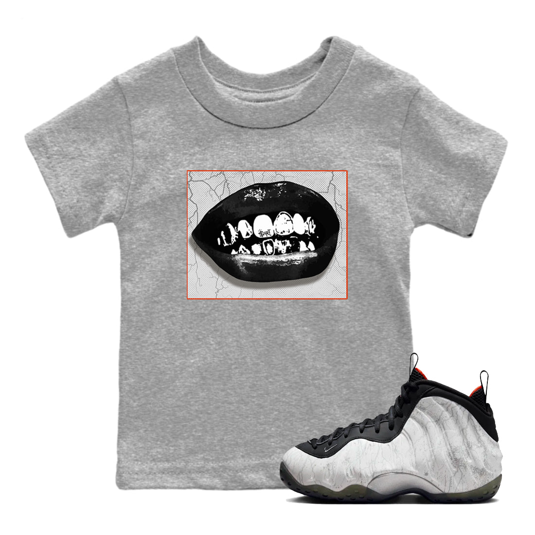 Grillz Lips snkmatch Tees Kids - Air Foamposite One Jin