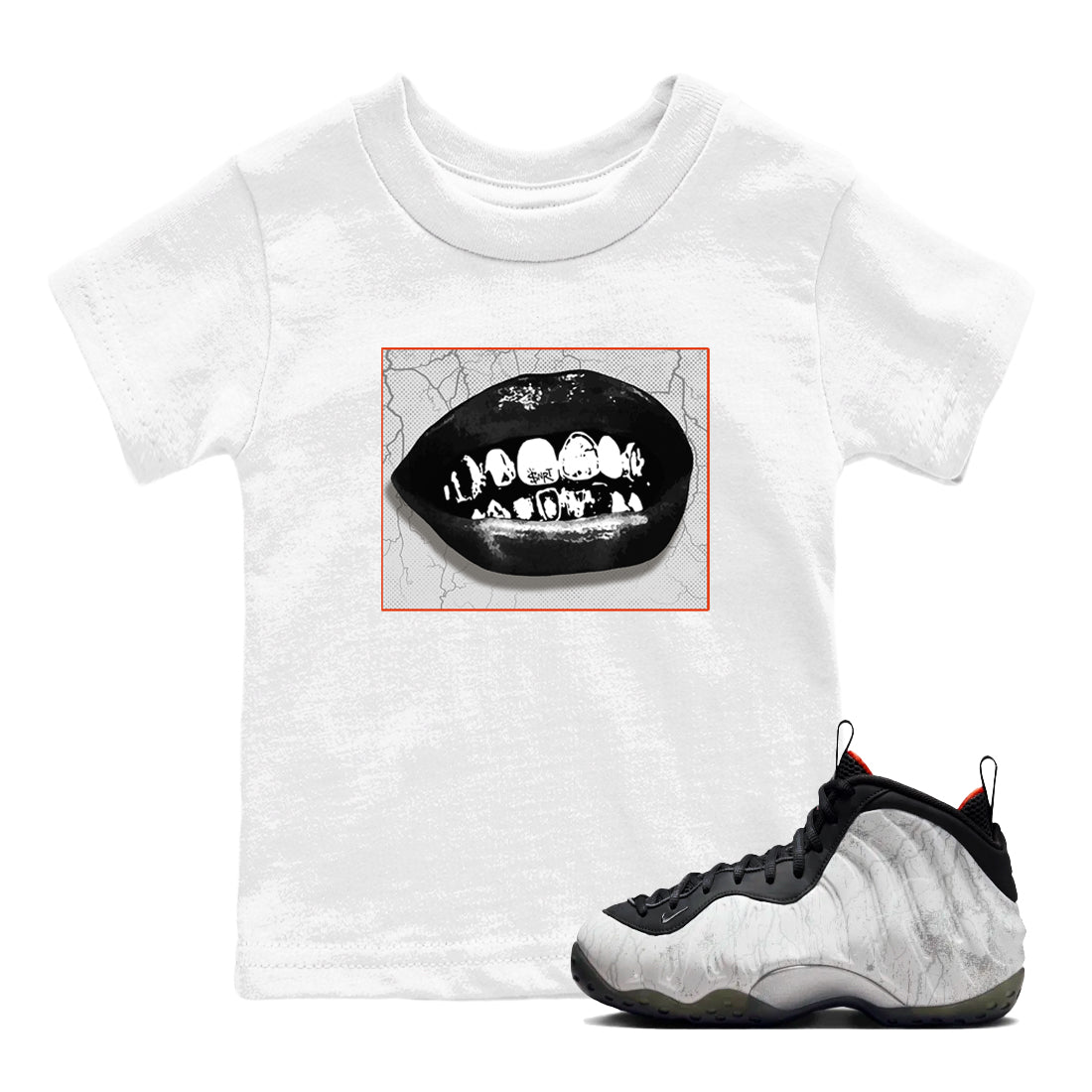 Grillz Lips snkmatch Tees Kids - Air Foamposite One Jin