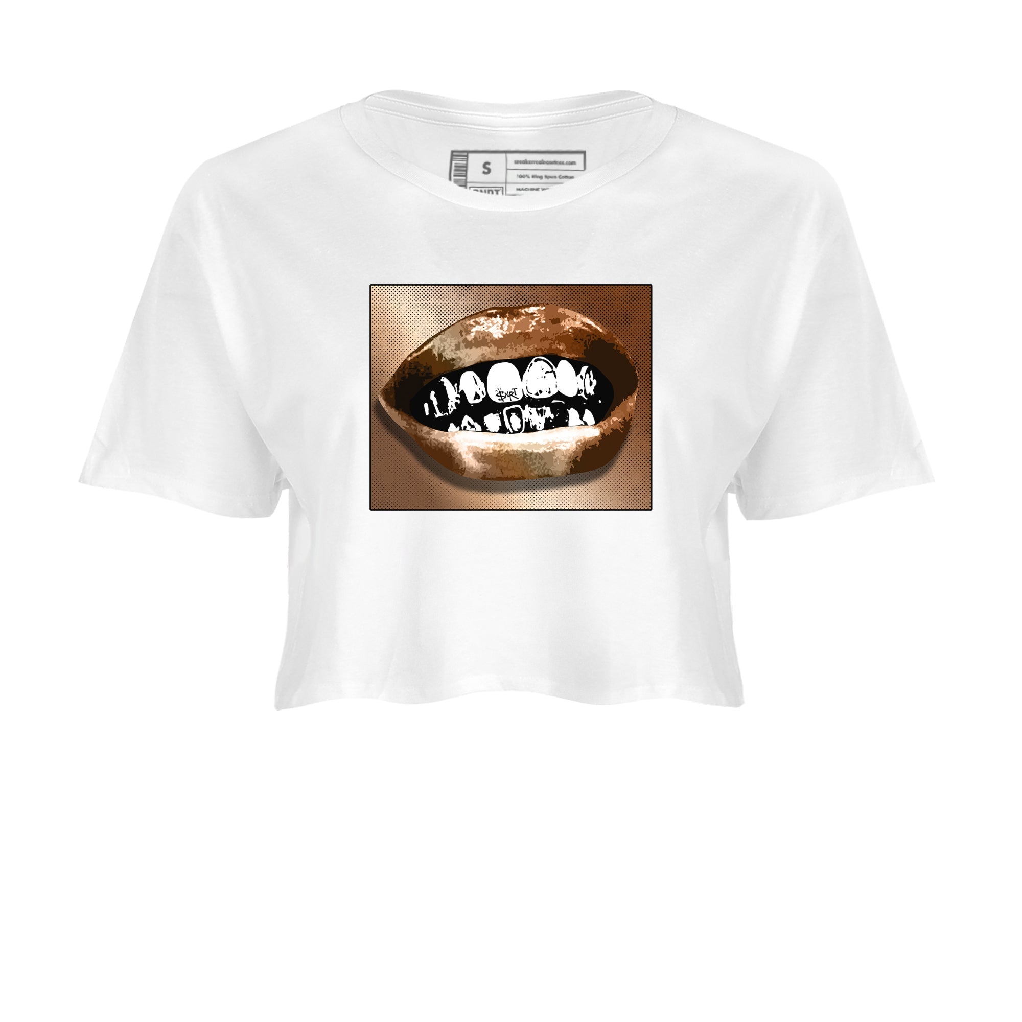 Grillz Lips snkmatch Women's Top - Air Foamposite One Metallic Copper