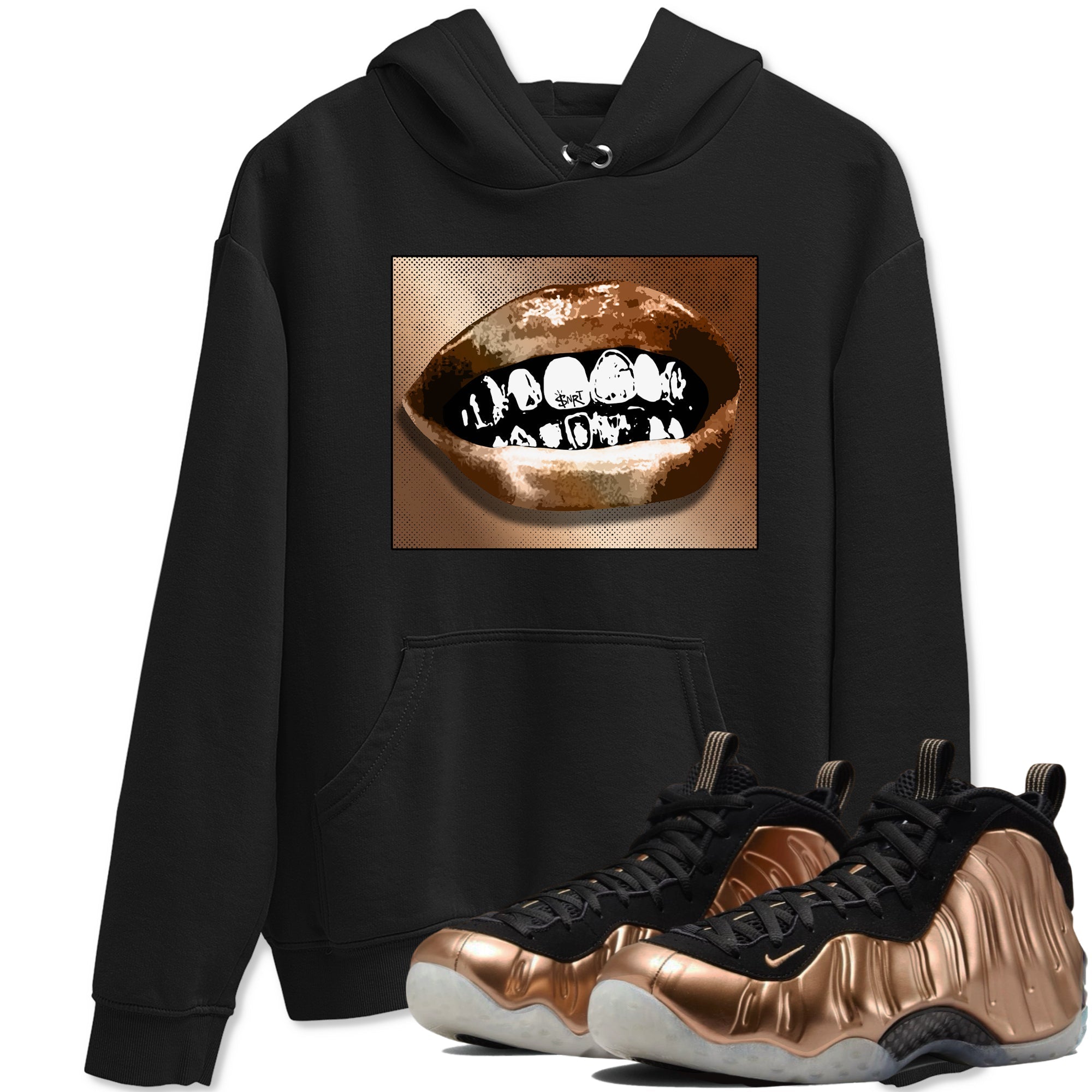 Grillz Lips snkmatch Tees - Air Foamposite One Metallic Copper