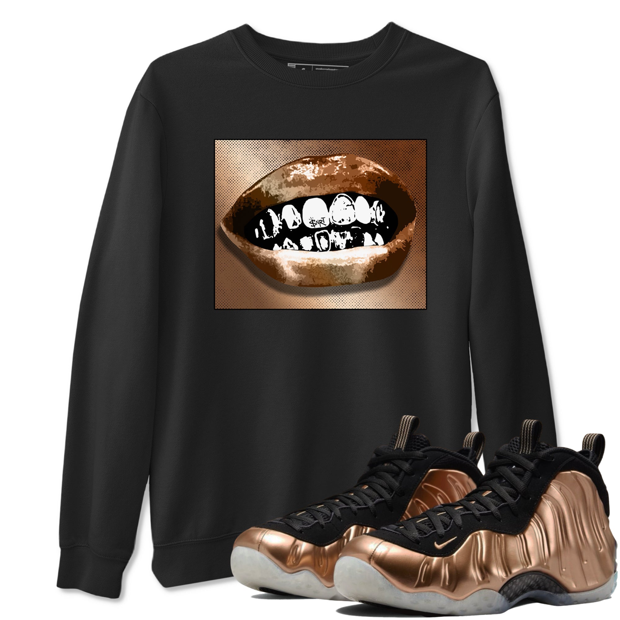 Grillz Lips snkmatch Tees - Air Foamposite One Metallic Copper