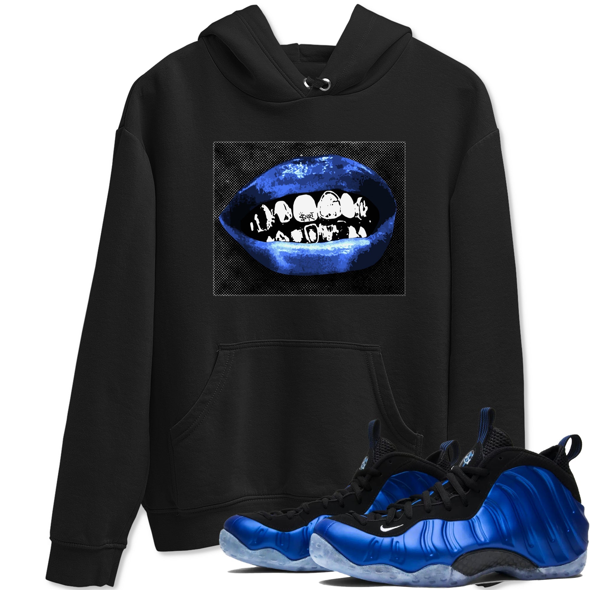 Grillz Lips snkmatch Tees - Air Foamposite One Royal