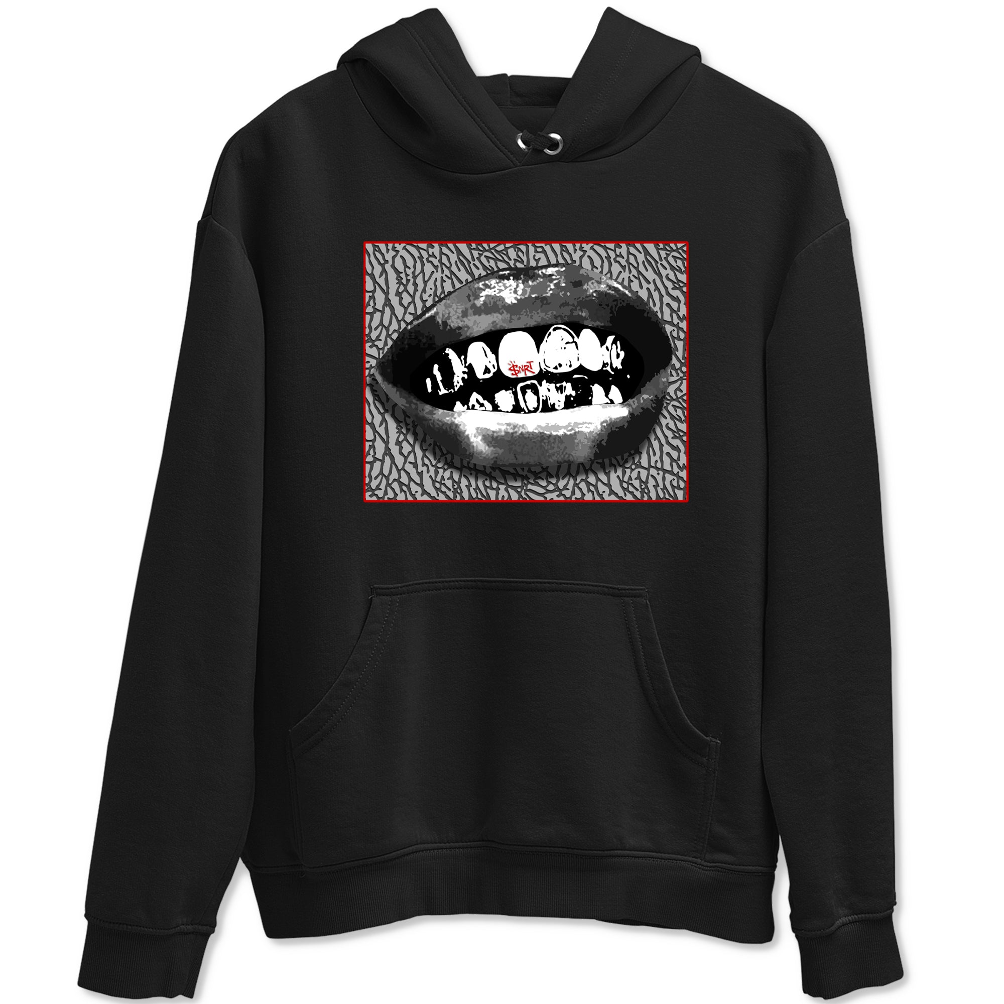 Grillz Lips snkmatch Tees - Air Jordan 3 Cement Grey