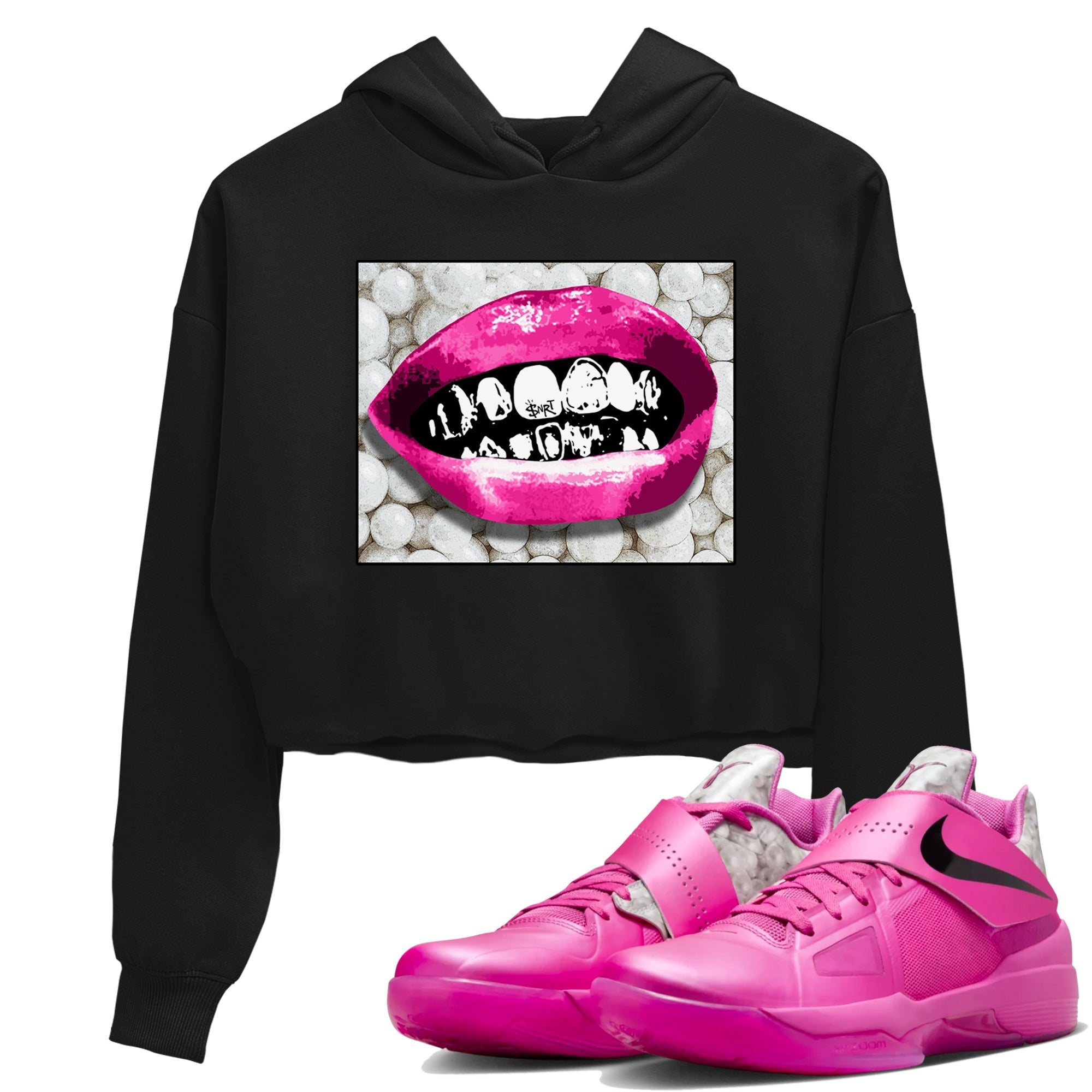 Grillz Lips snkmatch Women's Top - Nike KD 4 Aunt Pearl