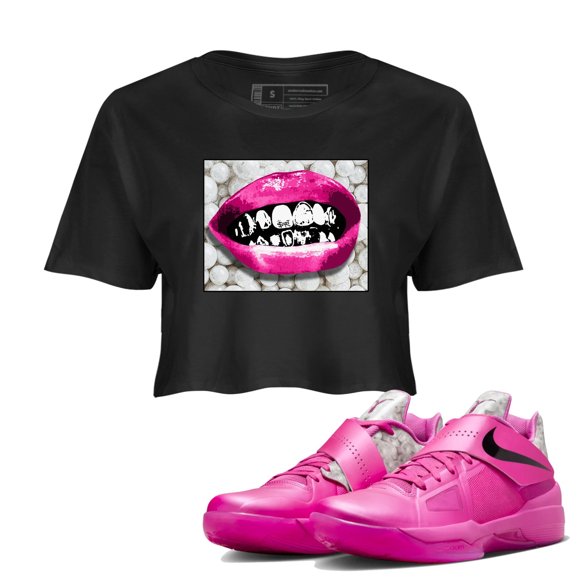 Grillz Lips snkmatch Women's Top - Nike KD 4 Aunt Pearl