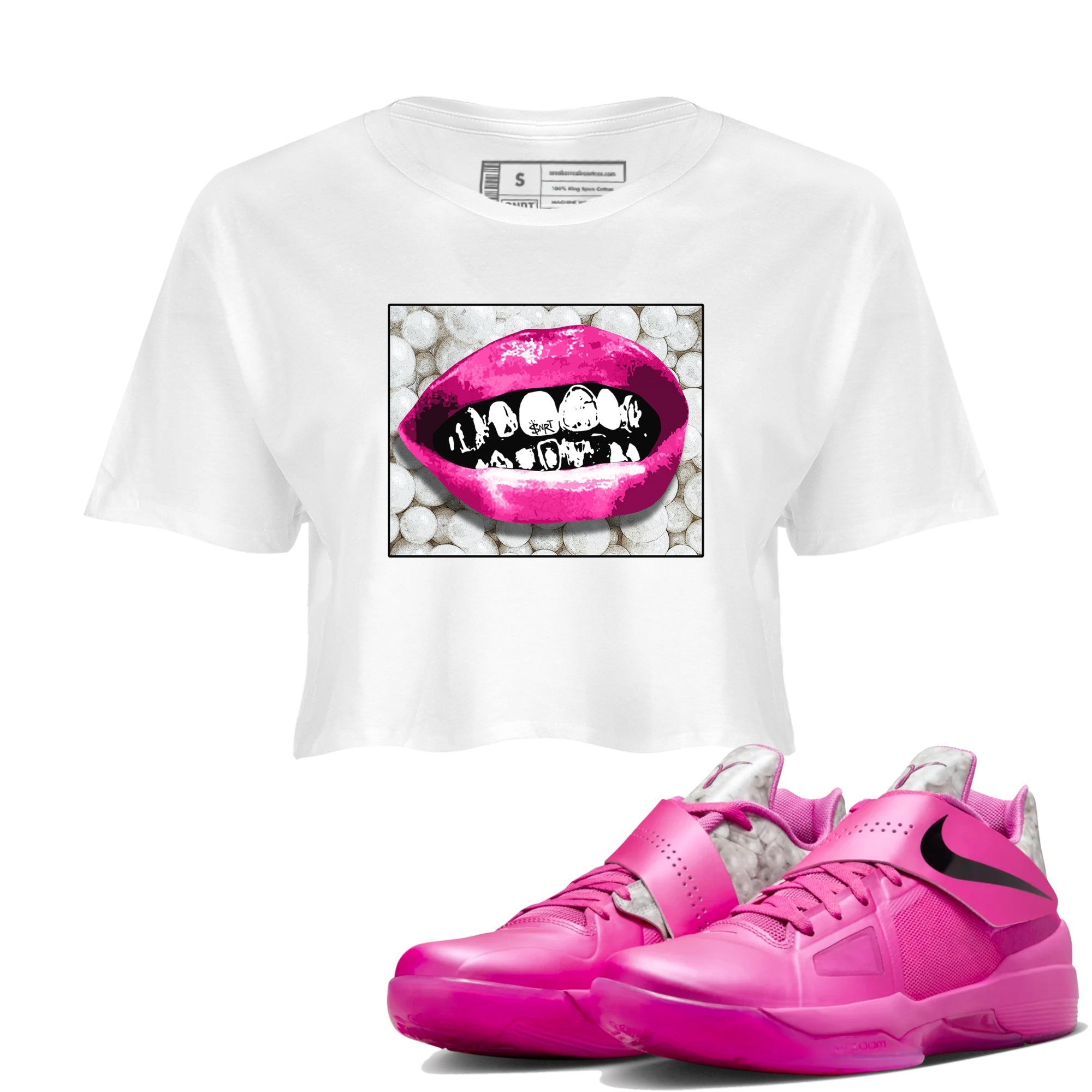 Grillz Lips snkmatch Women's Top - Nike KD 4 Aunt Pearl