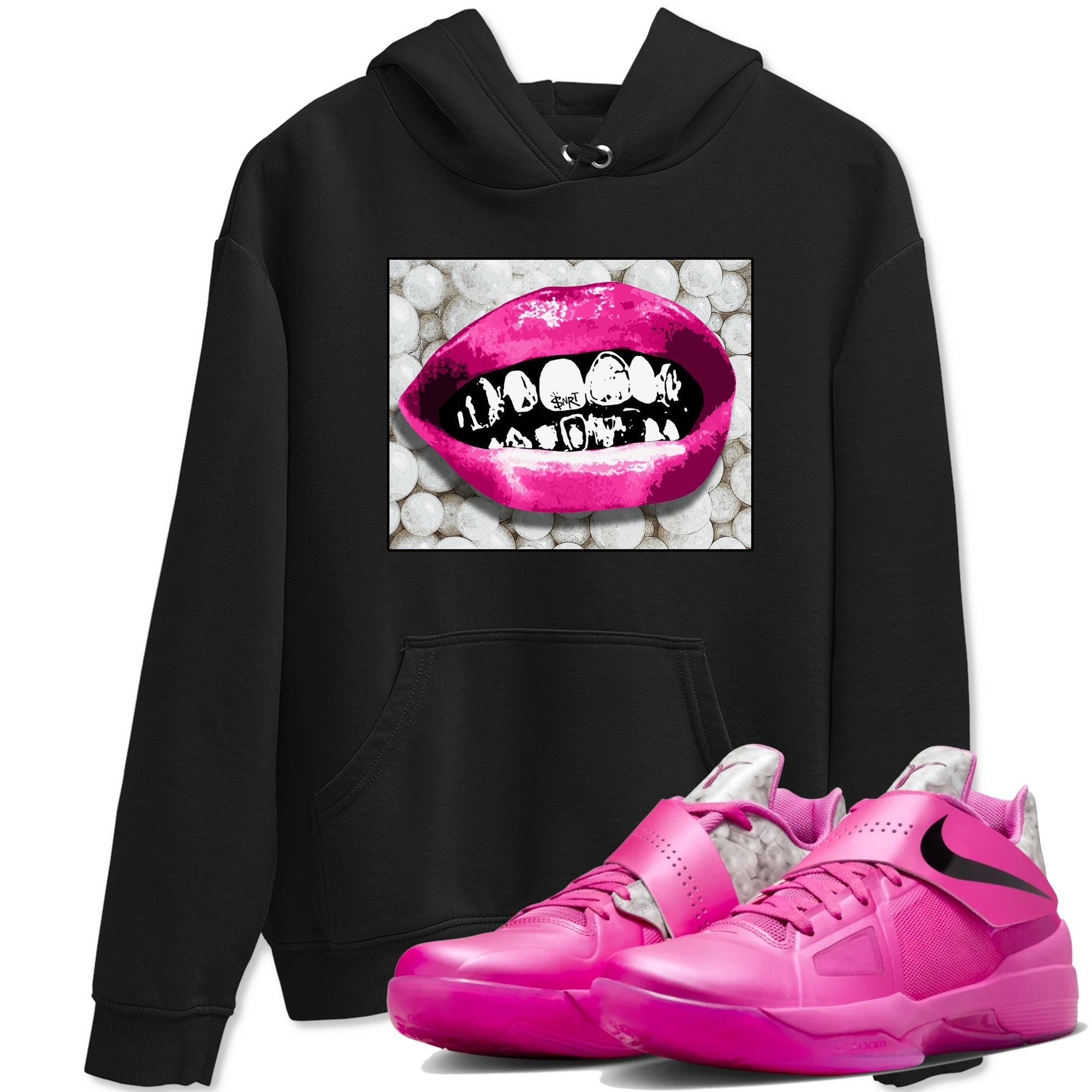 Grillz Lips snkmatch Tees - Nike KD 4 Aunt Pearl