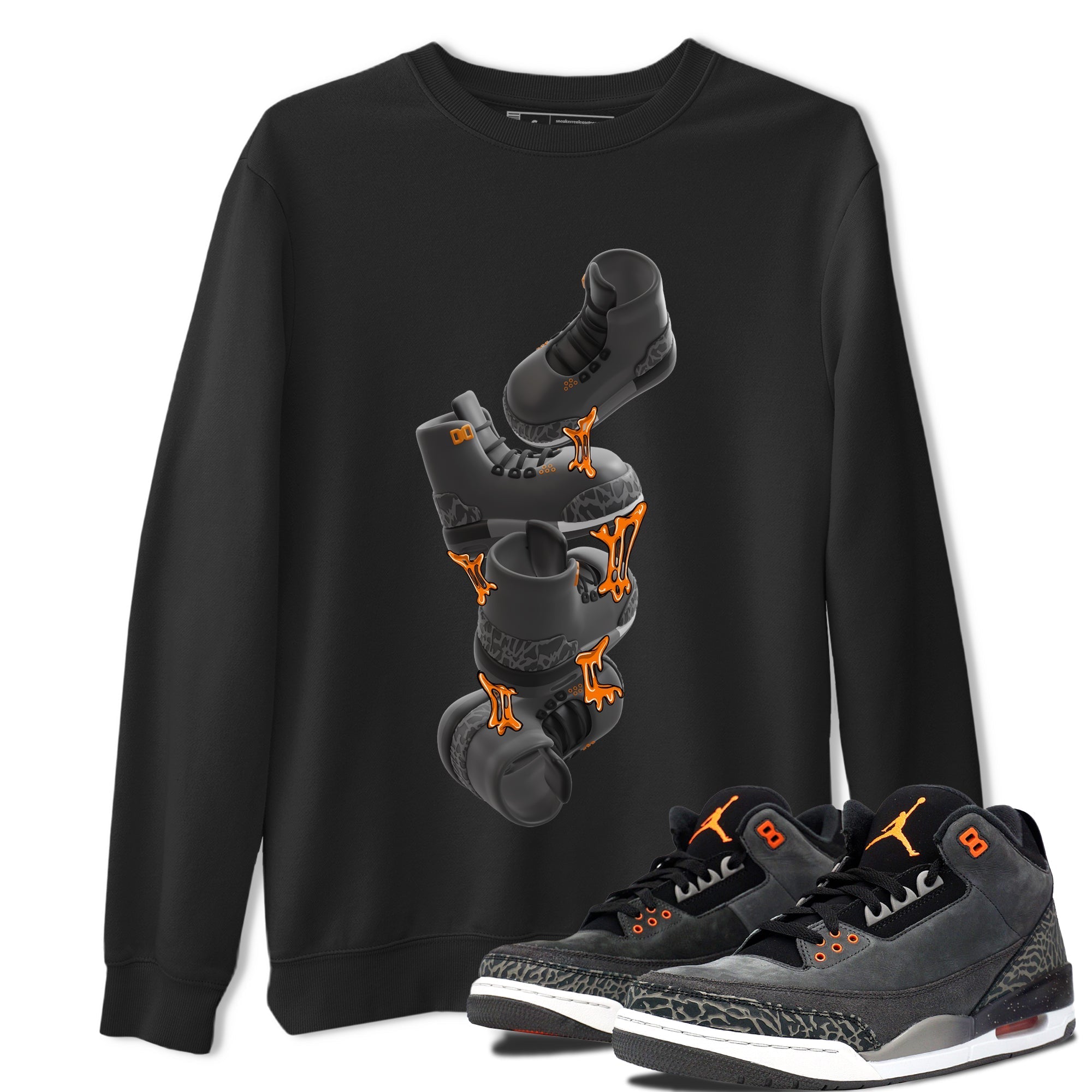 Gum Stuck On Shoes snkmatch Tee - Air Jordan 3 Fear