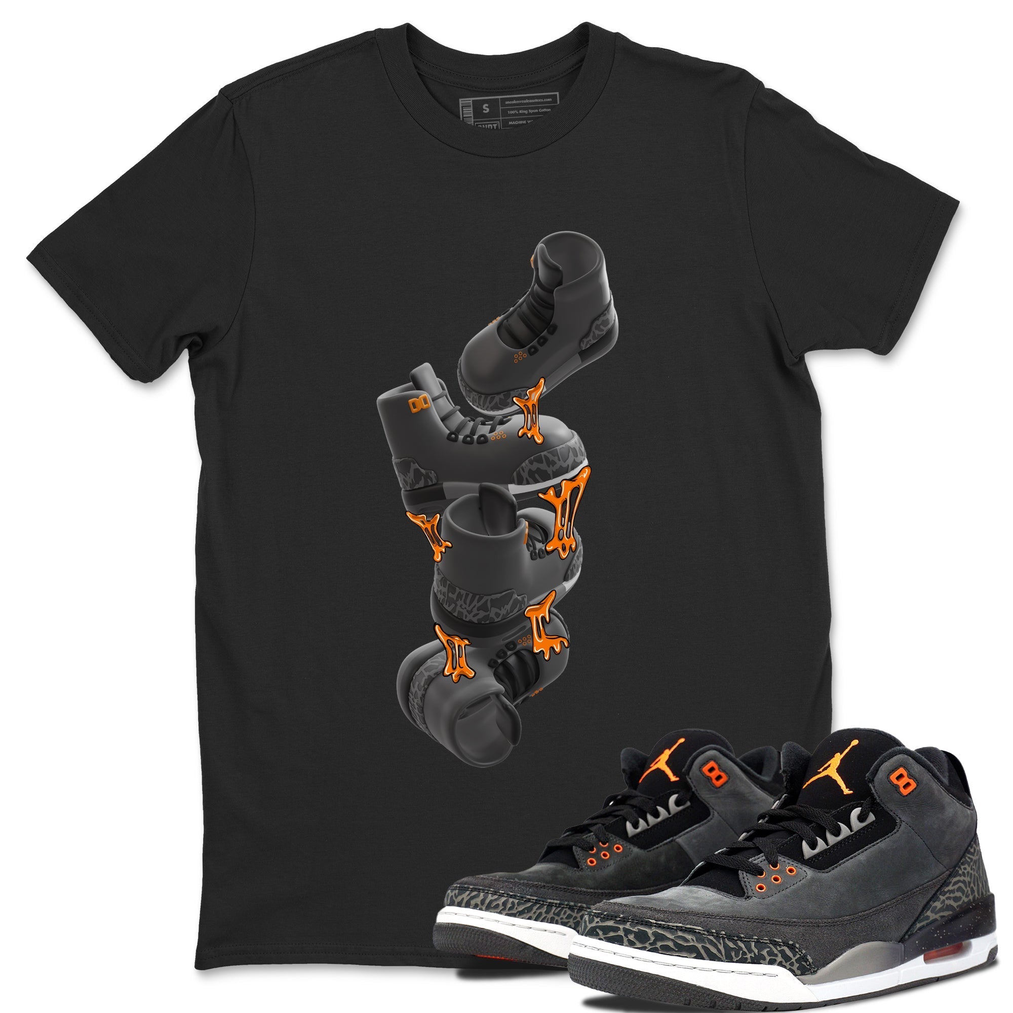 Gum Stuck On Shoes snkmatch Tee - Air Jordan 3 Fear