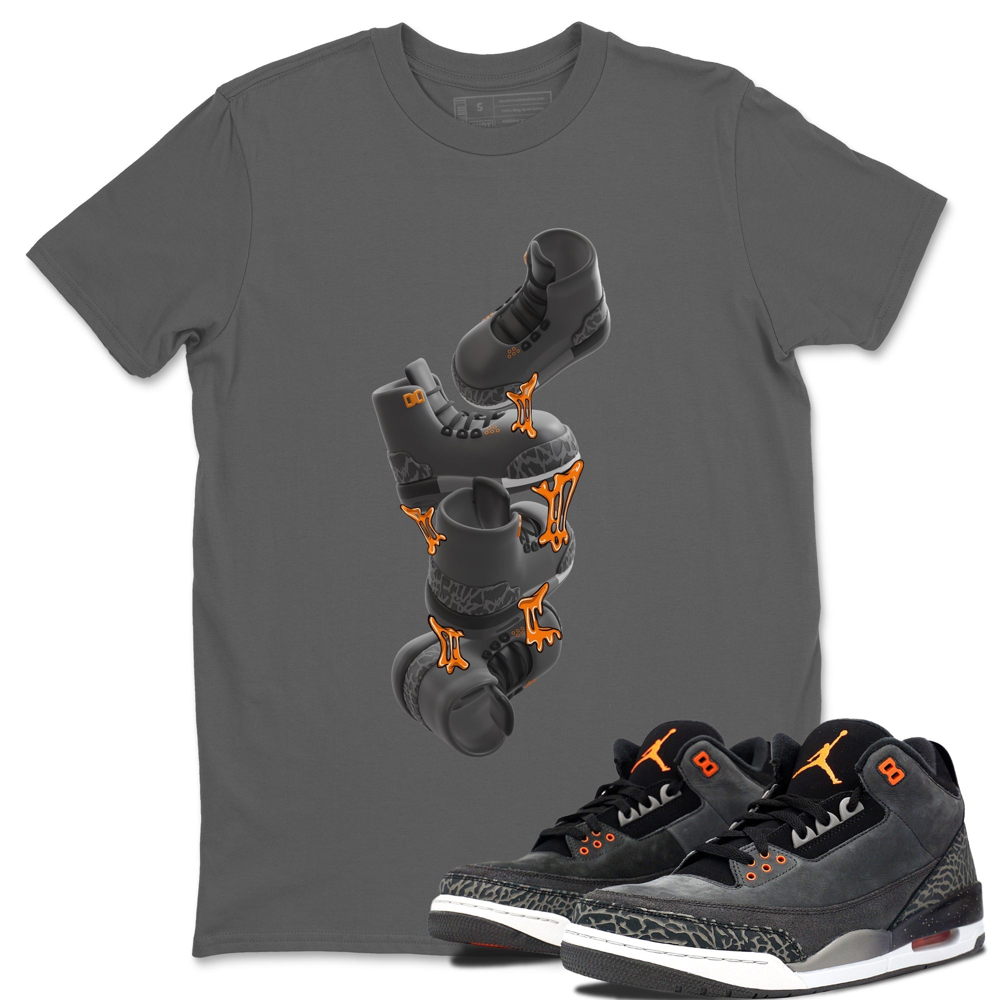 Gum Stuck On Shoes snkmatch Tee - Air Jordan 3 Fear