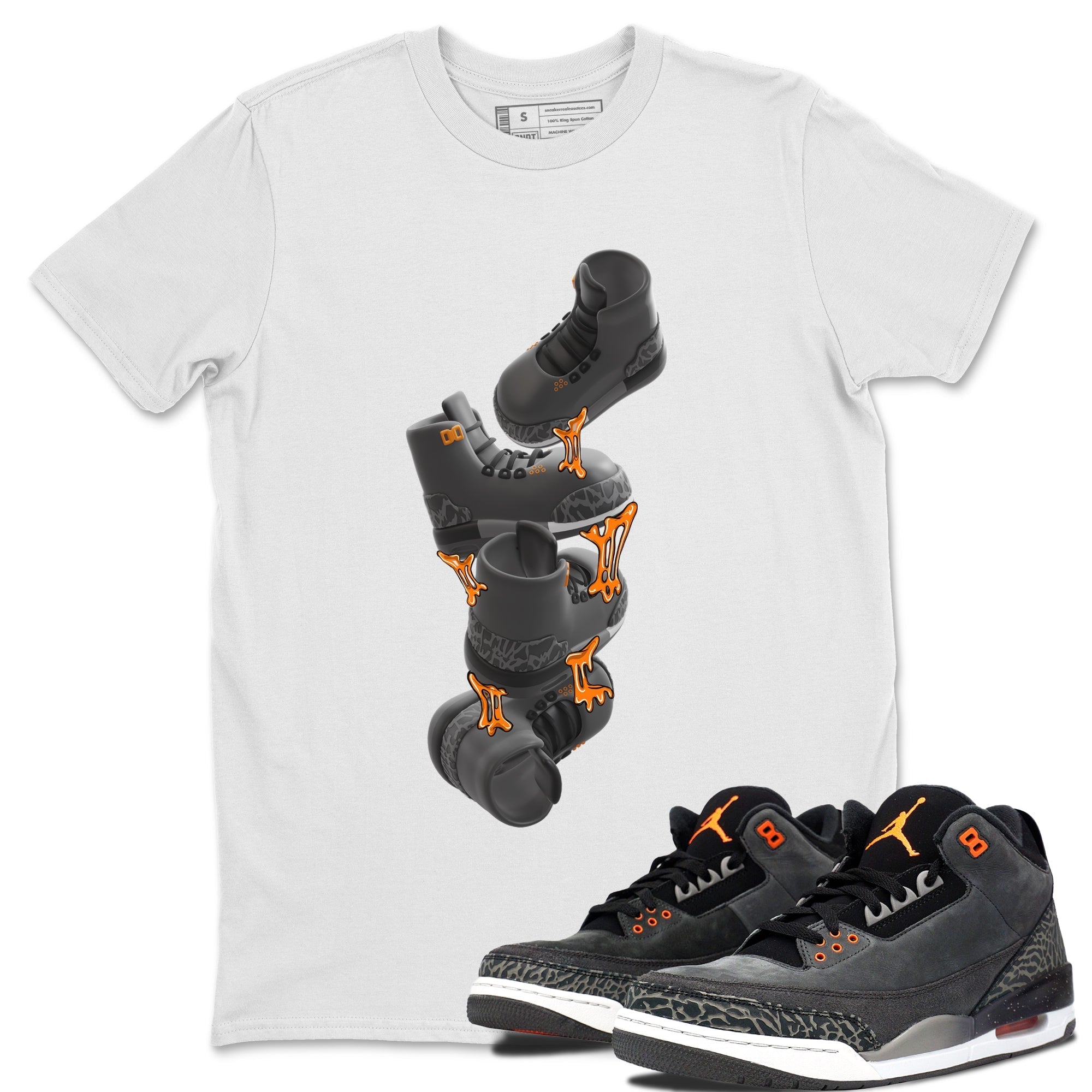 Gum Stuck On Shoes snkmatch Tee - Air Jordan 3 Fear