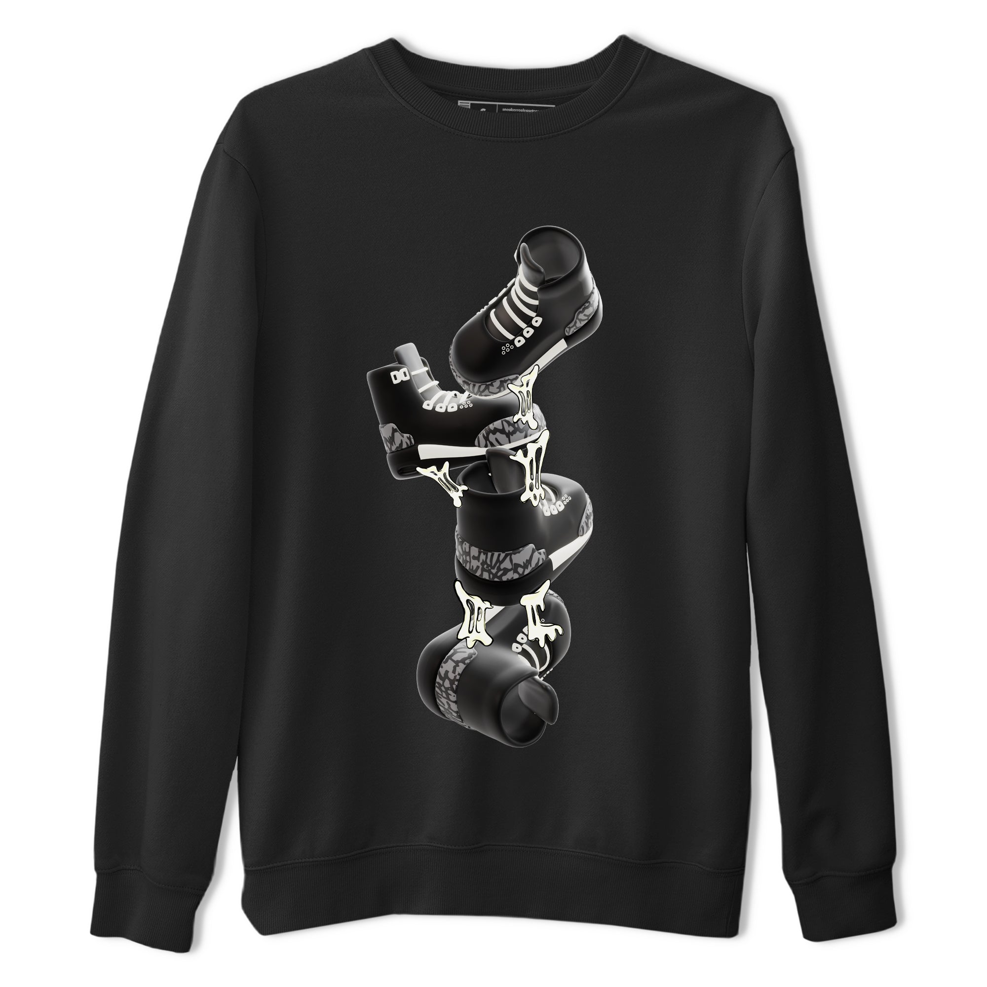 Gum Stuck On Shoes snkmatch Tee - Air Jordan 3 Off Noir