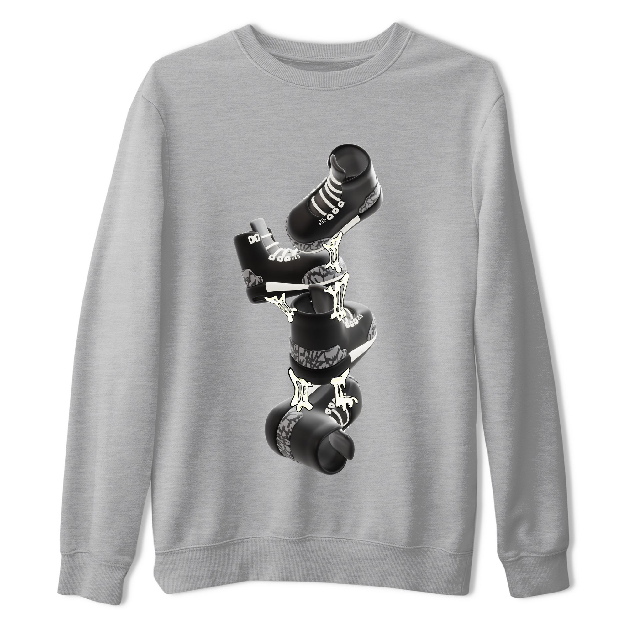 Gum Stuck On Shoes snkmatch Tee - Air Jordan 3 Off Noir